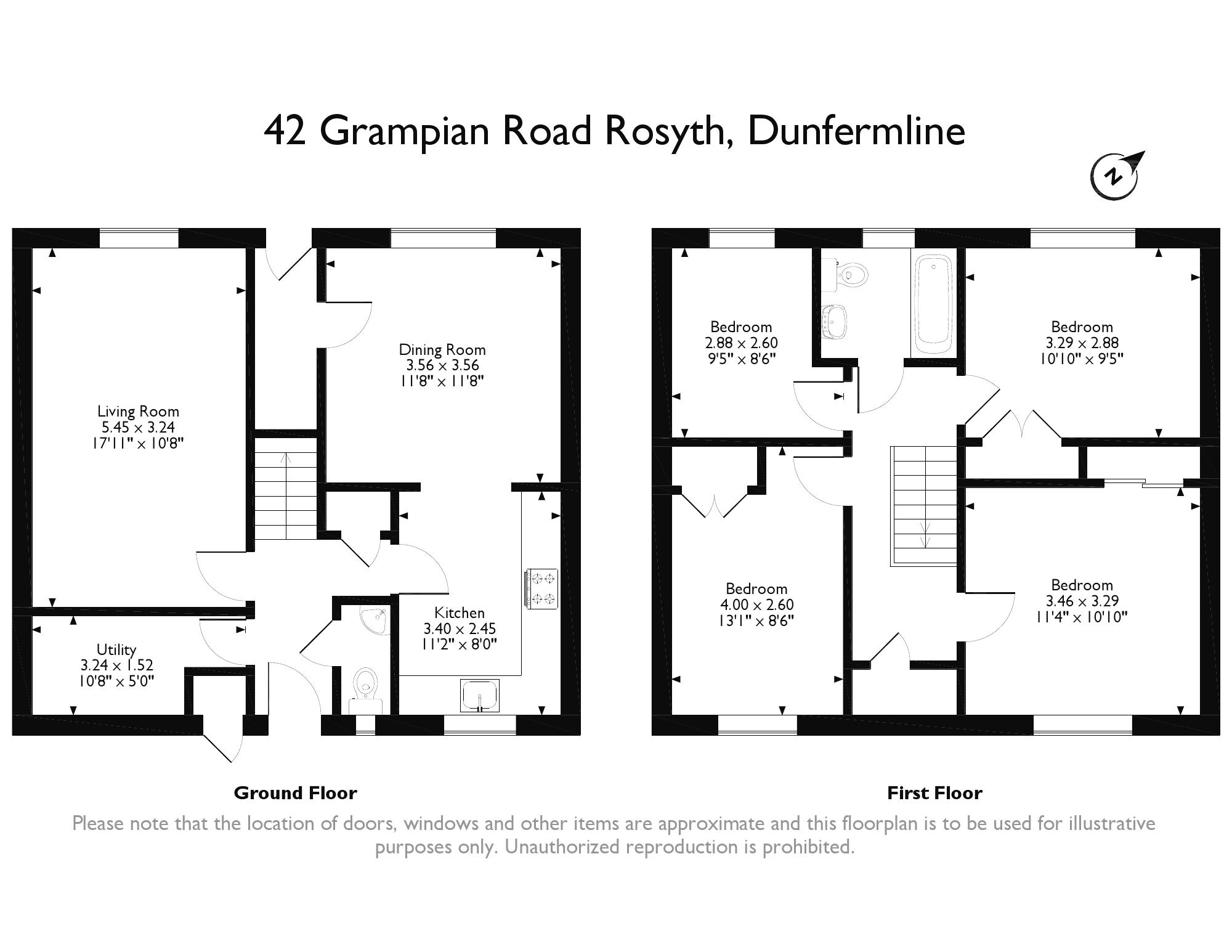 4 Bedrooms Terraced house for sale in Grampian Road, Rosyth, Dunfermline KY11