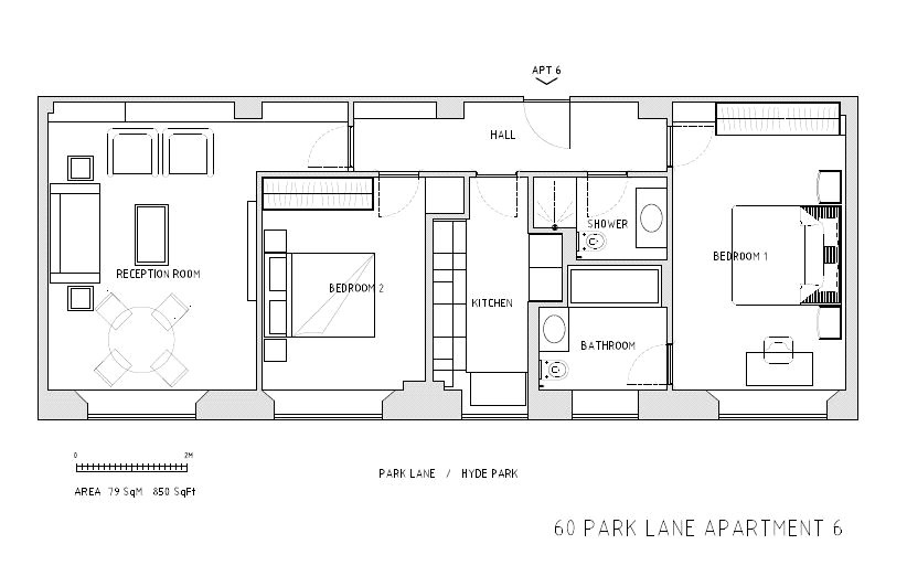 2 Bedrooms Flat to rent in Park Lane, London W1K