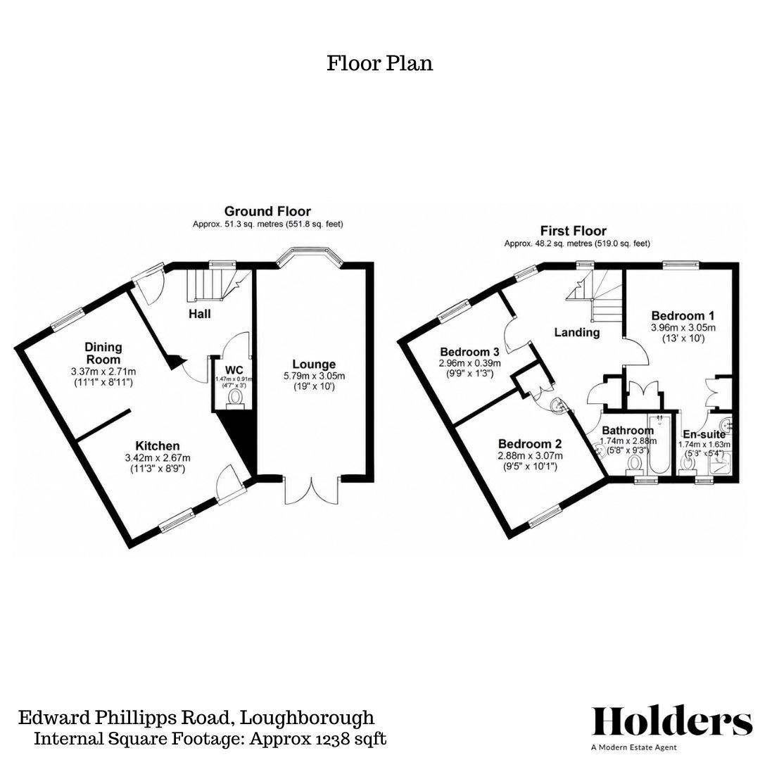 9, Edward Phillipps Road, Loughborough floorplan