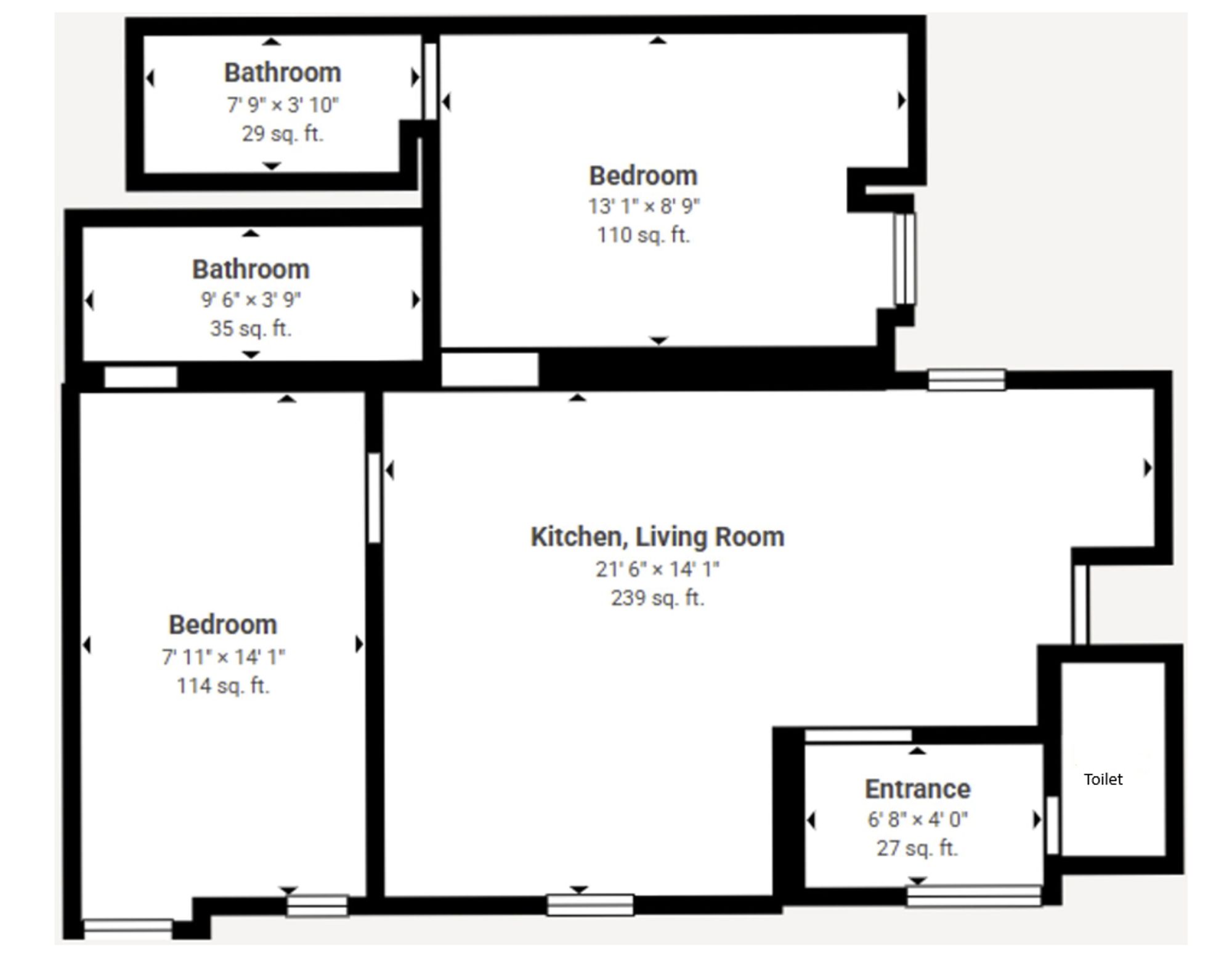 Liga House, Tichbourne Street, Leicester floorplan