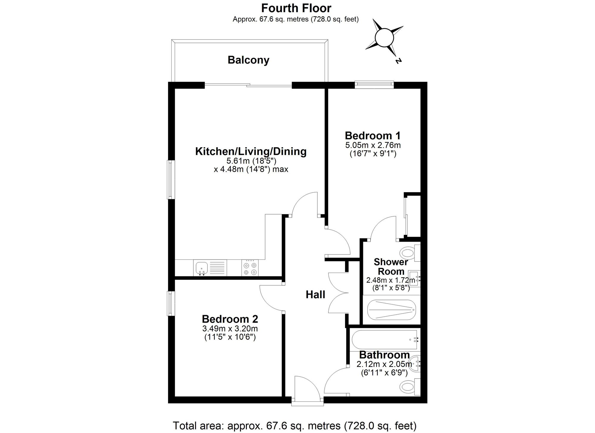 Flat 16, Citius Court, London floorplan