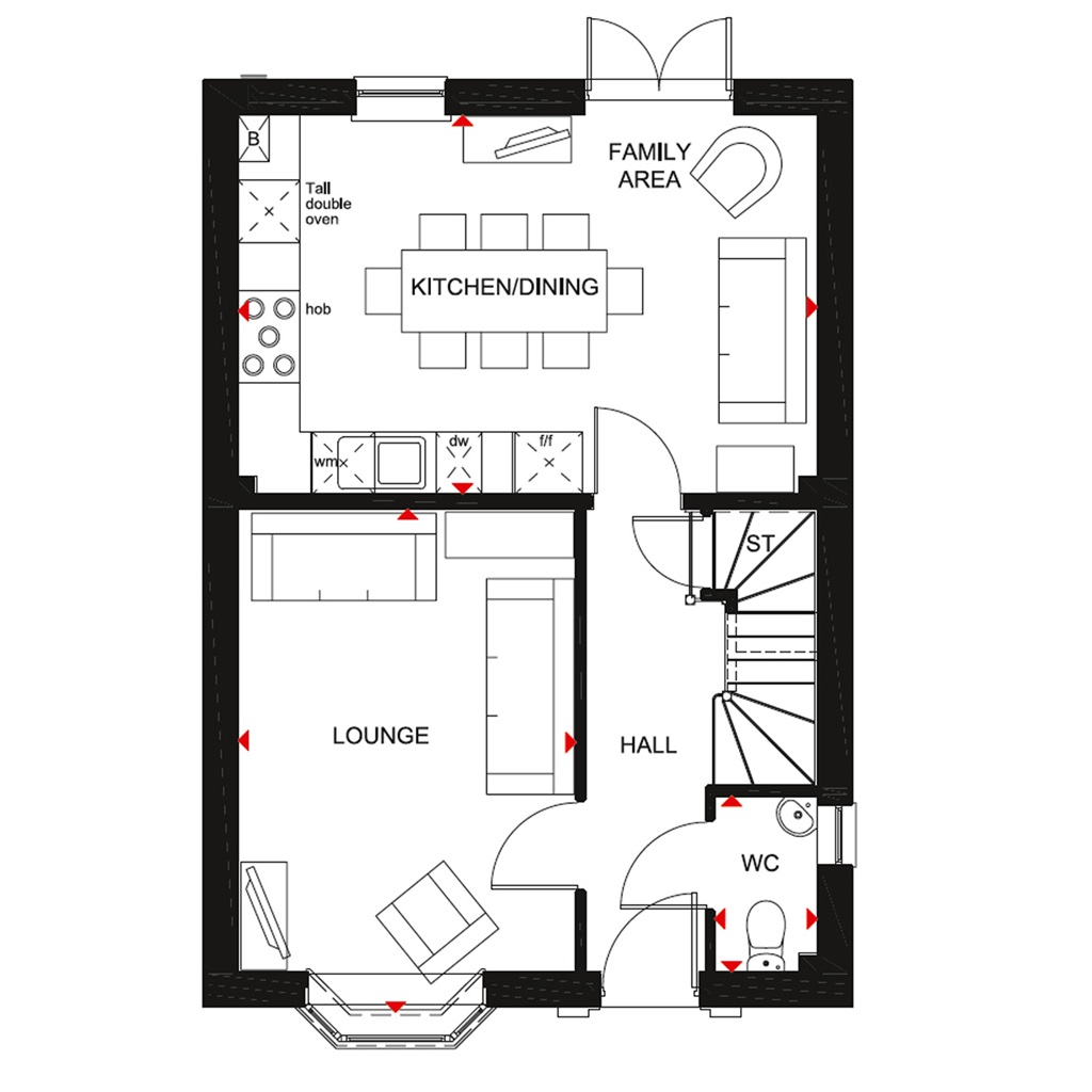 "Bayswater" at Burford Road, Witney OX28, 4 bedroom detached house for