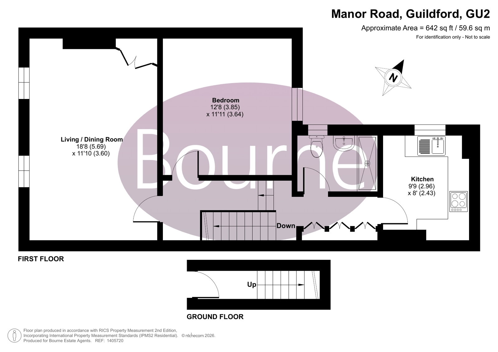 Manor Road, Guildford, Surrey, GU2 floorplan