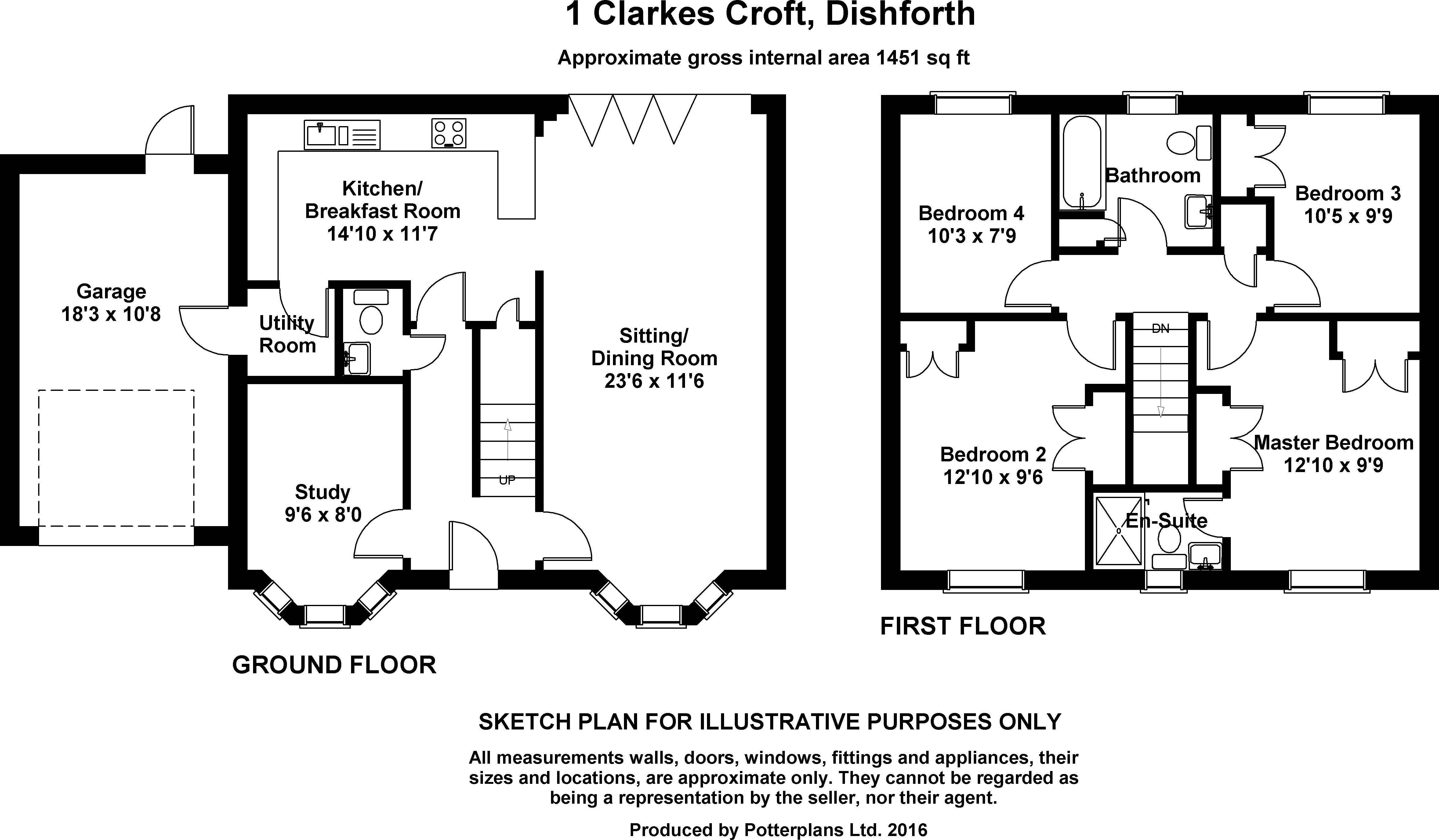 4 Bedrooms Semi-detached house for sale in Clarkes Croft, Dishforth, Thirsk YO7