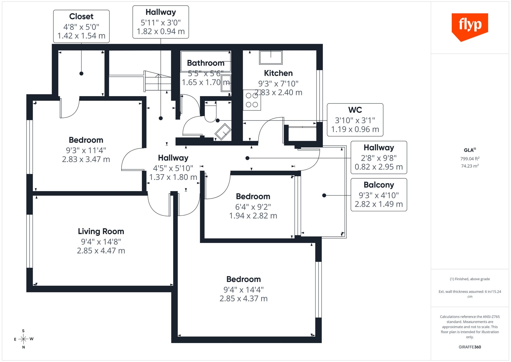Flat 65, Hathersage Court Newington Green, London floorplan