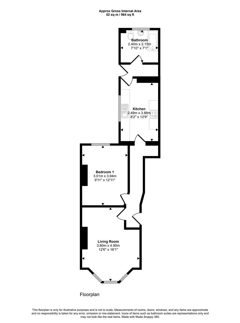 7 Kennington Avenue Garden, Bristol floorplan