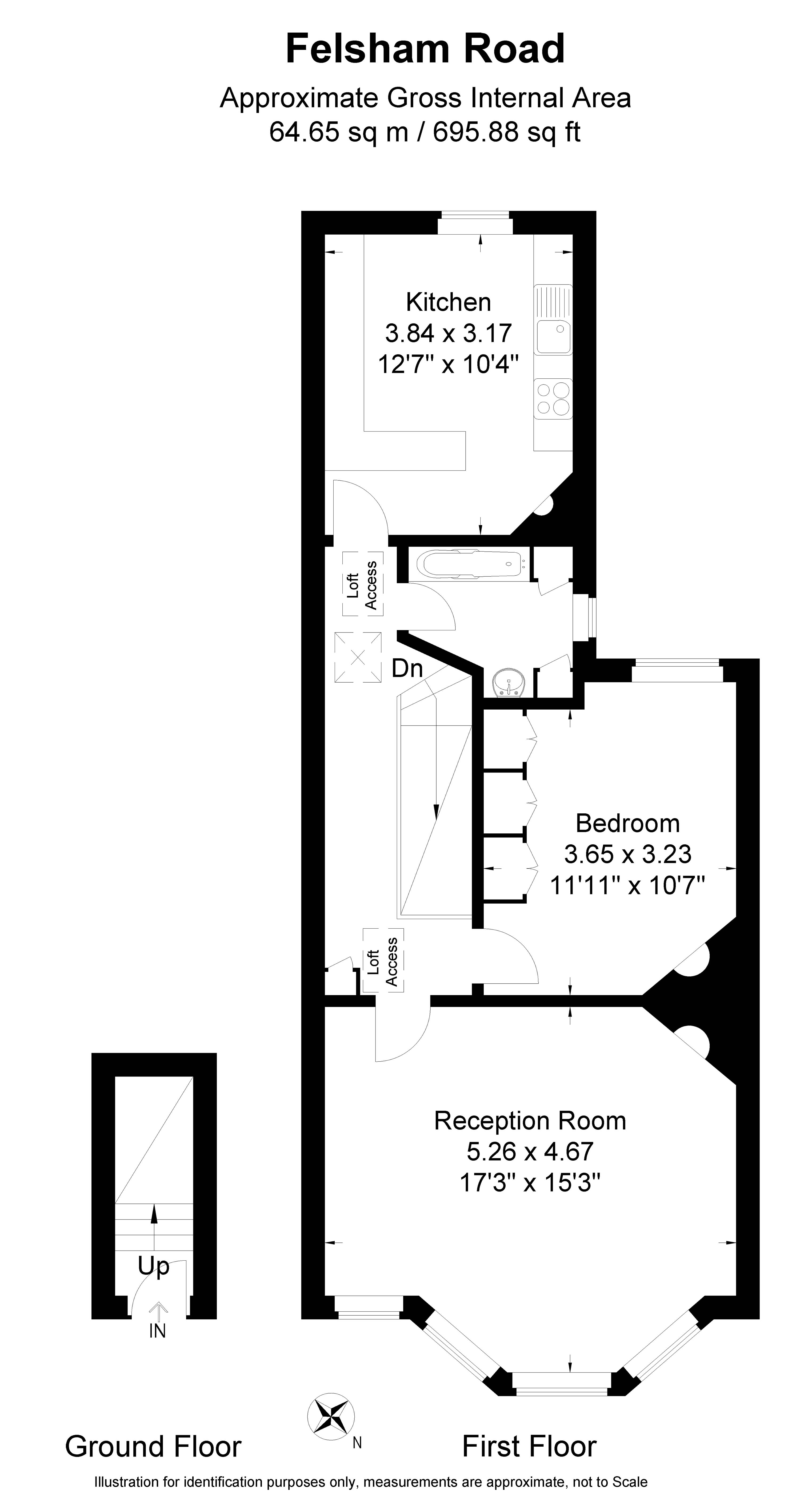1 Bedrooms Flat to rent in Felsham Road, London SW15