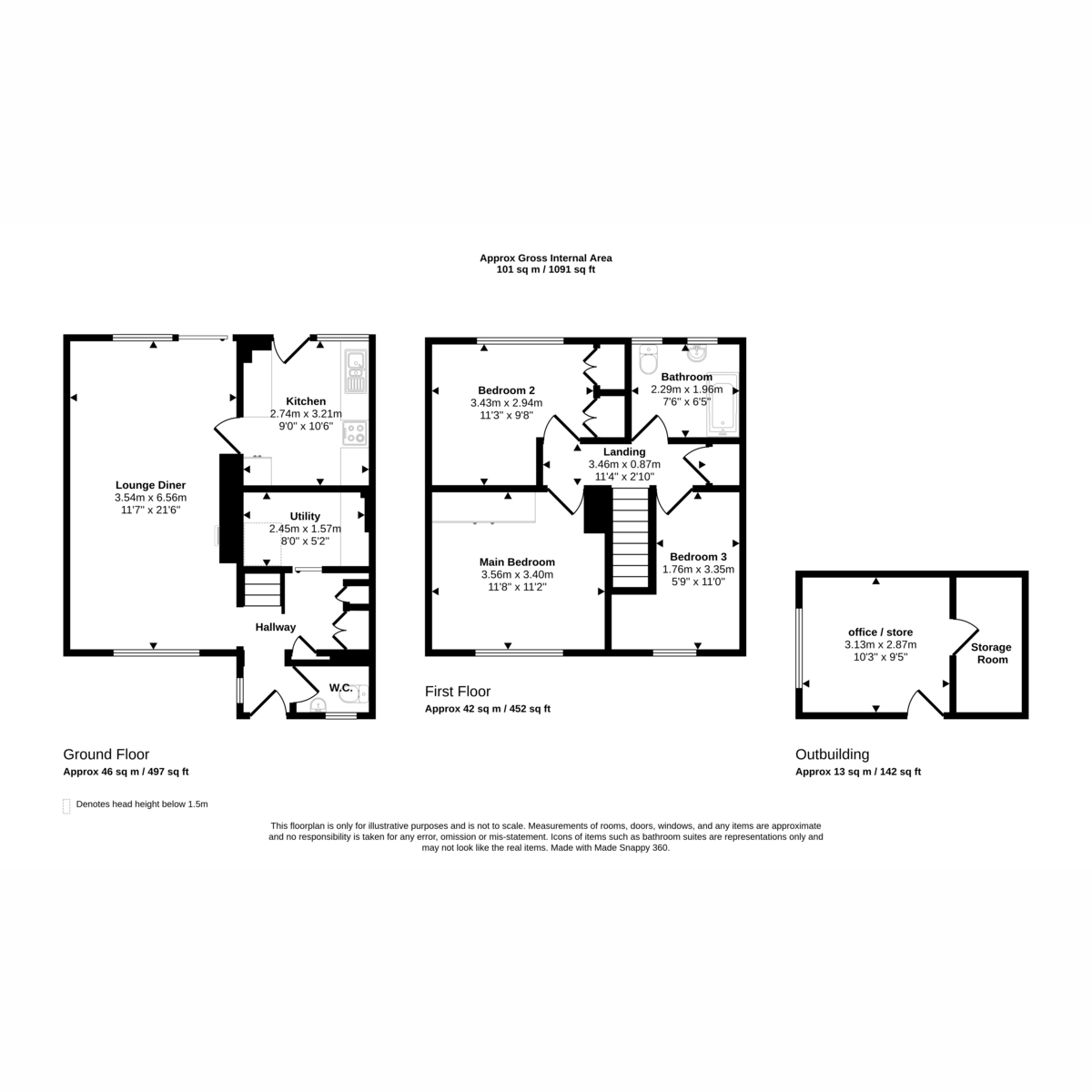 73, Saturn Way, Hemel Hempstead floorplan