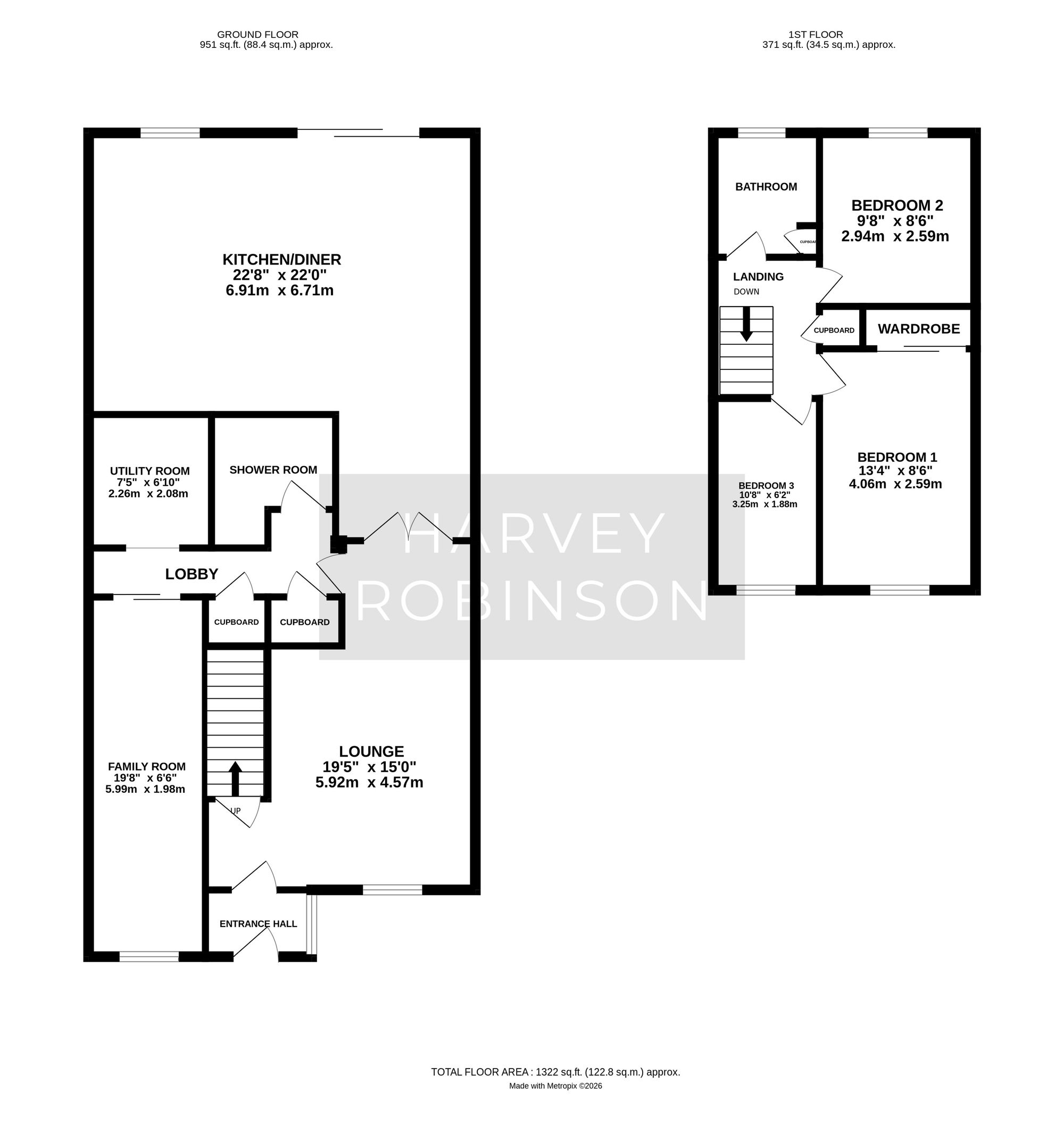 16 Locksgate, Huntingdon floorplan