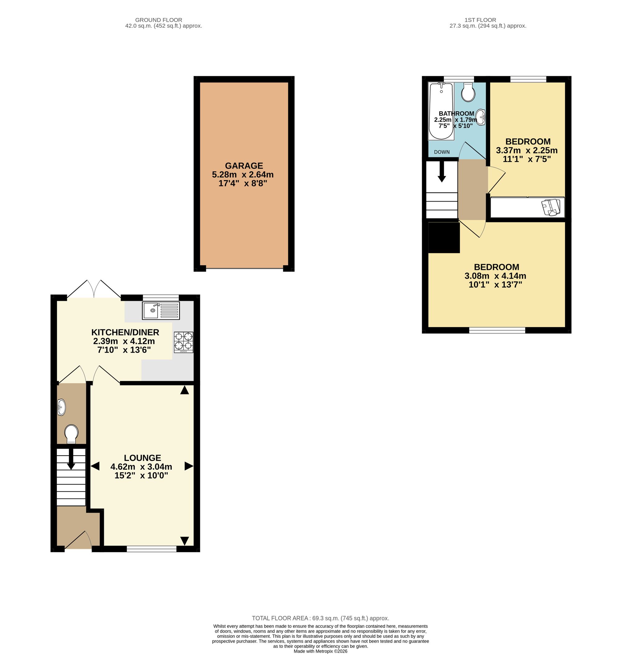 11 Fox Street, Worksop floorplan