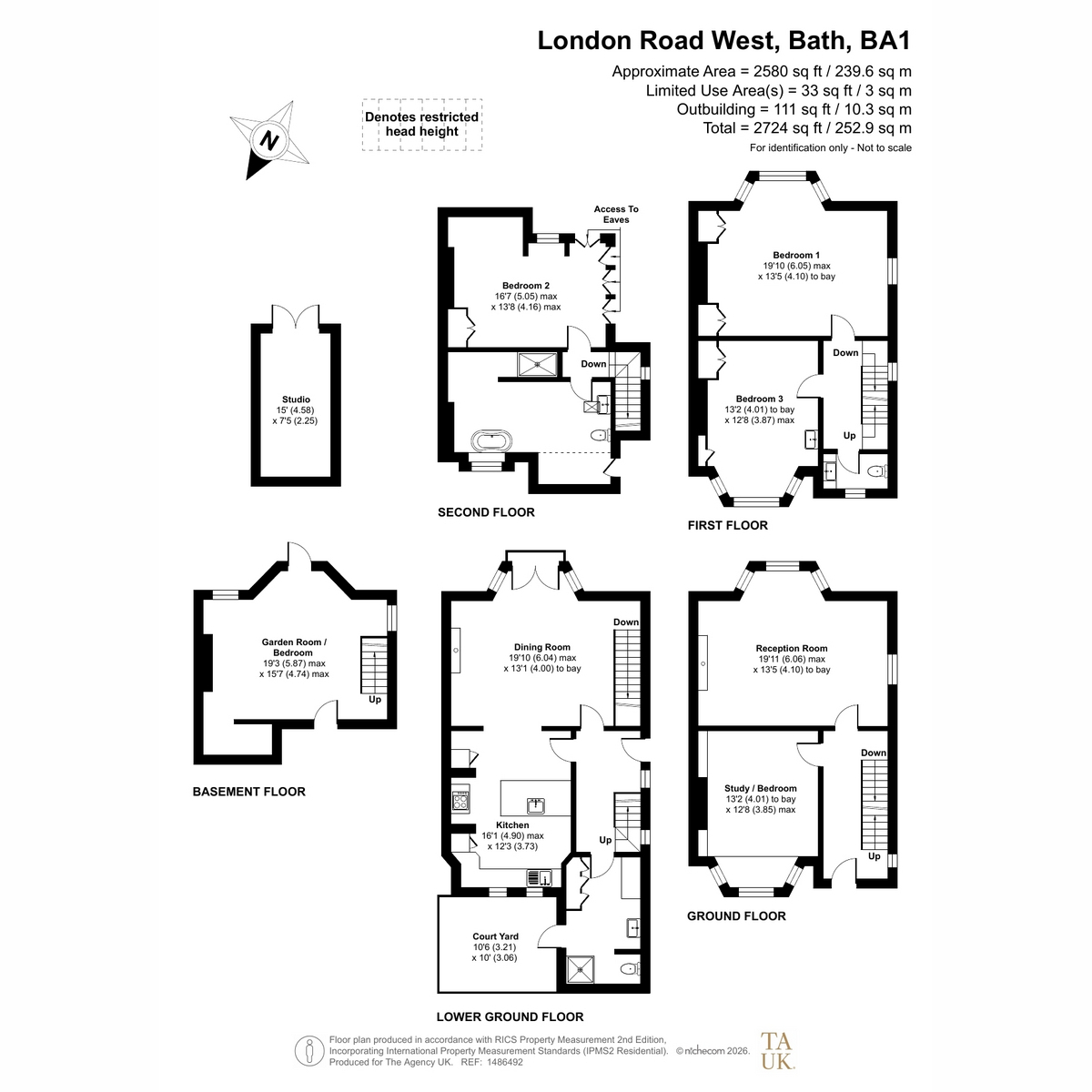 124, London Road West, Bath floorplan