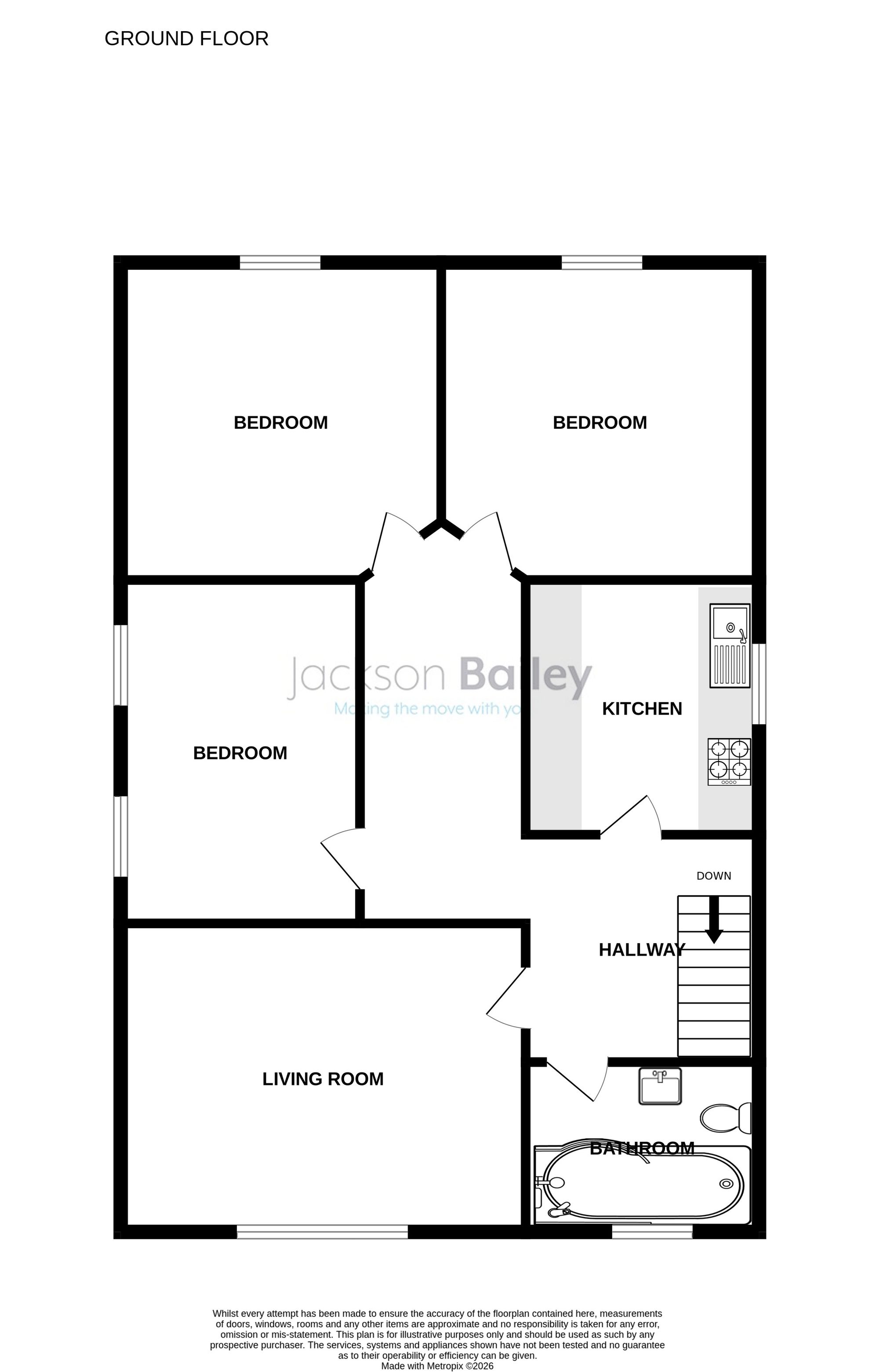 Flat Above Botley Car Centre Broad Oak, Botley, Botley floorplan