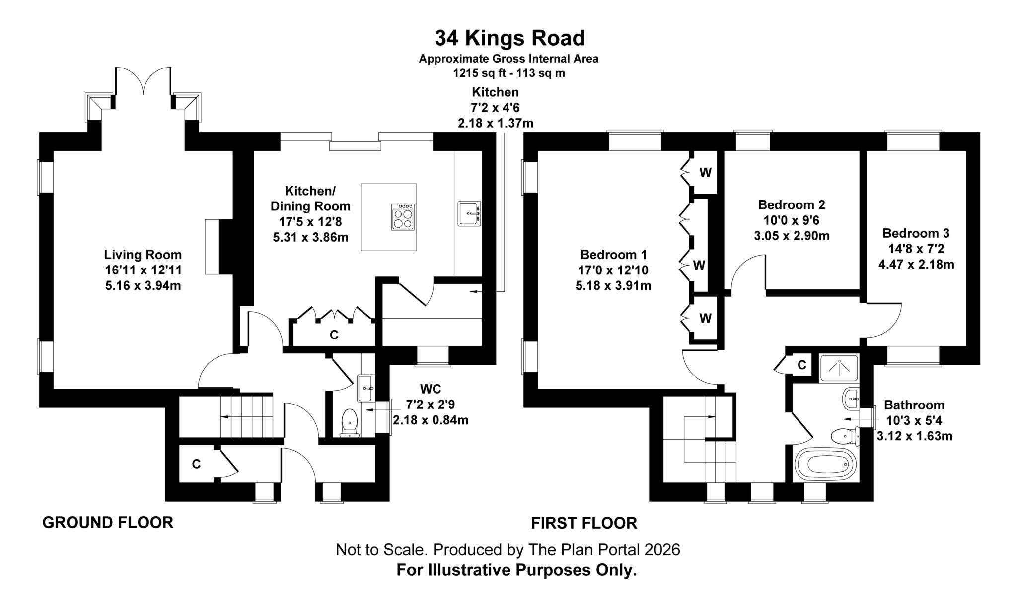 34, Kings Road, Blandford Forum floorplan