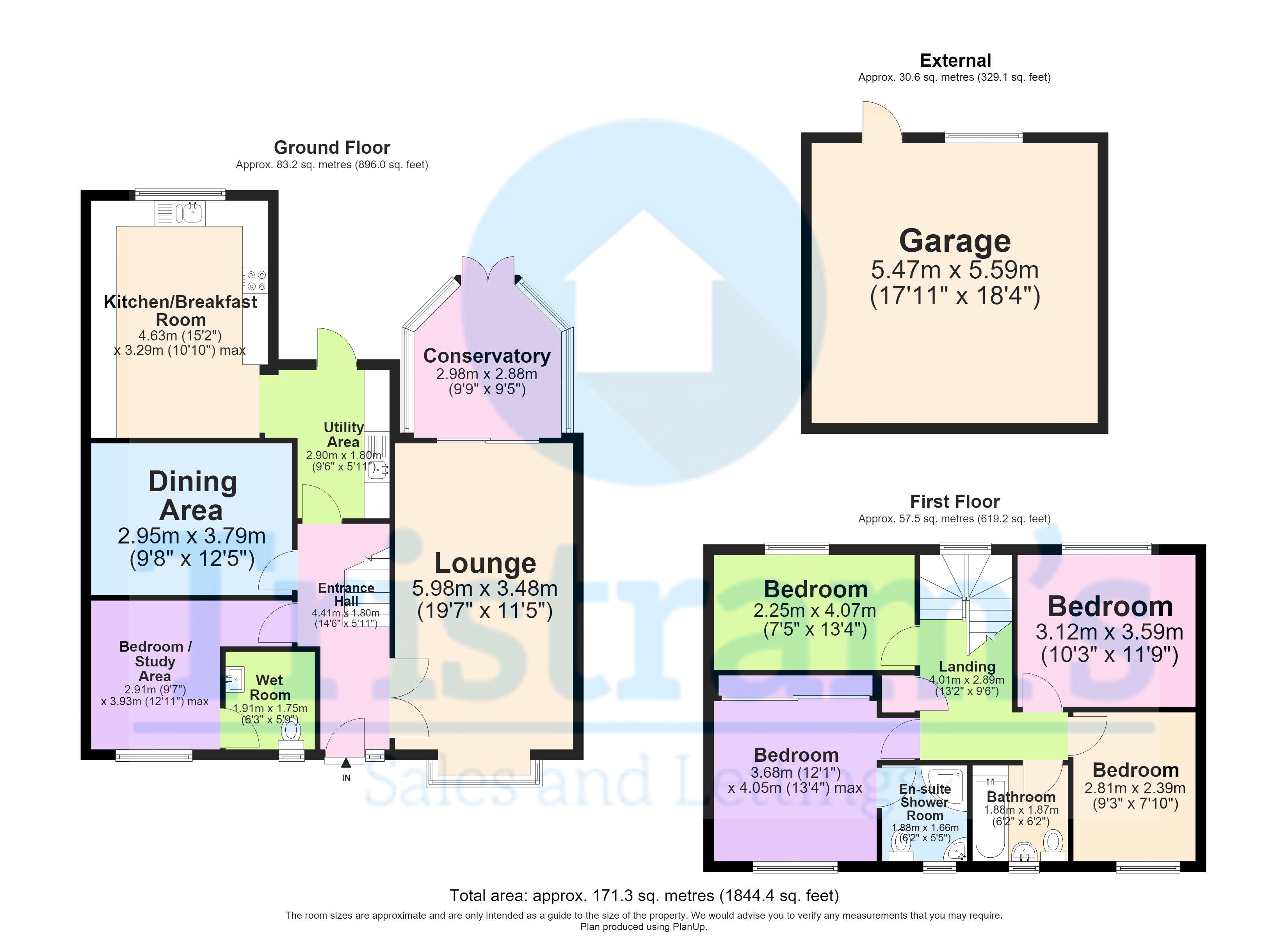 65, Lambourne Drive, Nottingham floorplan
