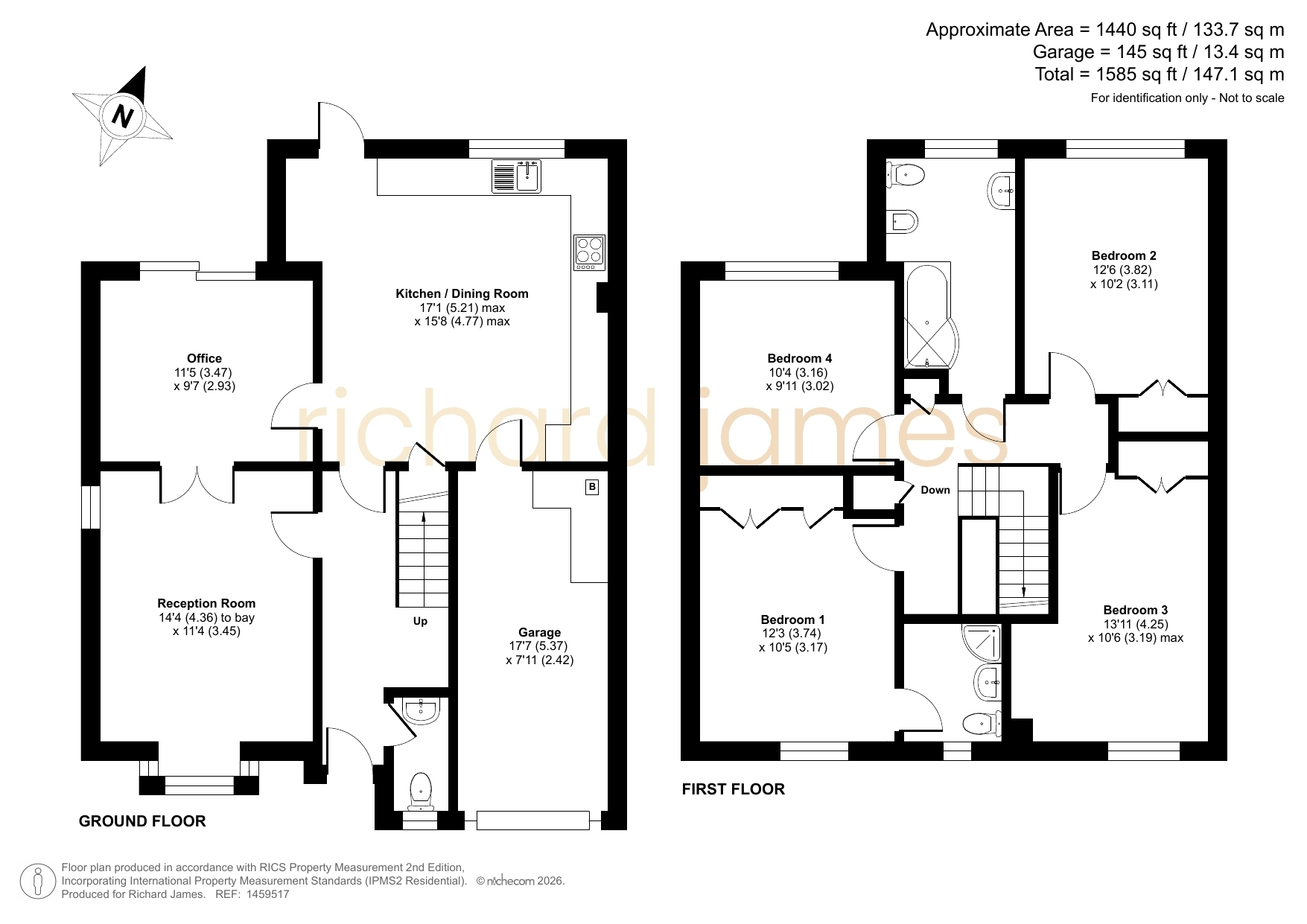 12, Hatherall Close, Swindon floorplan