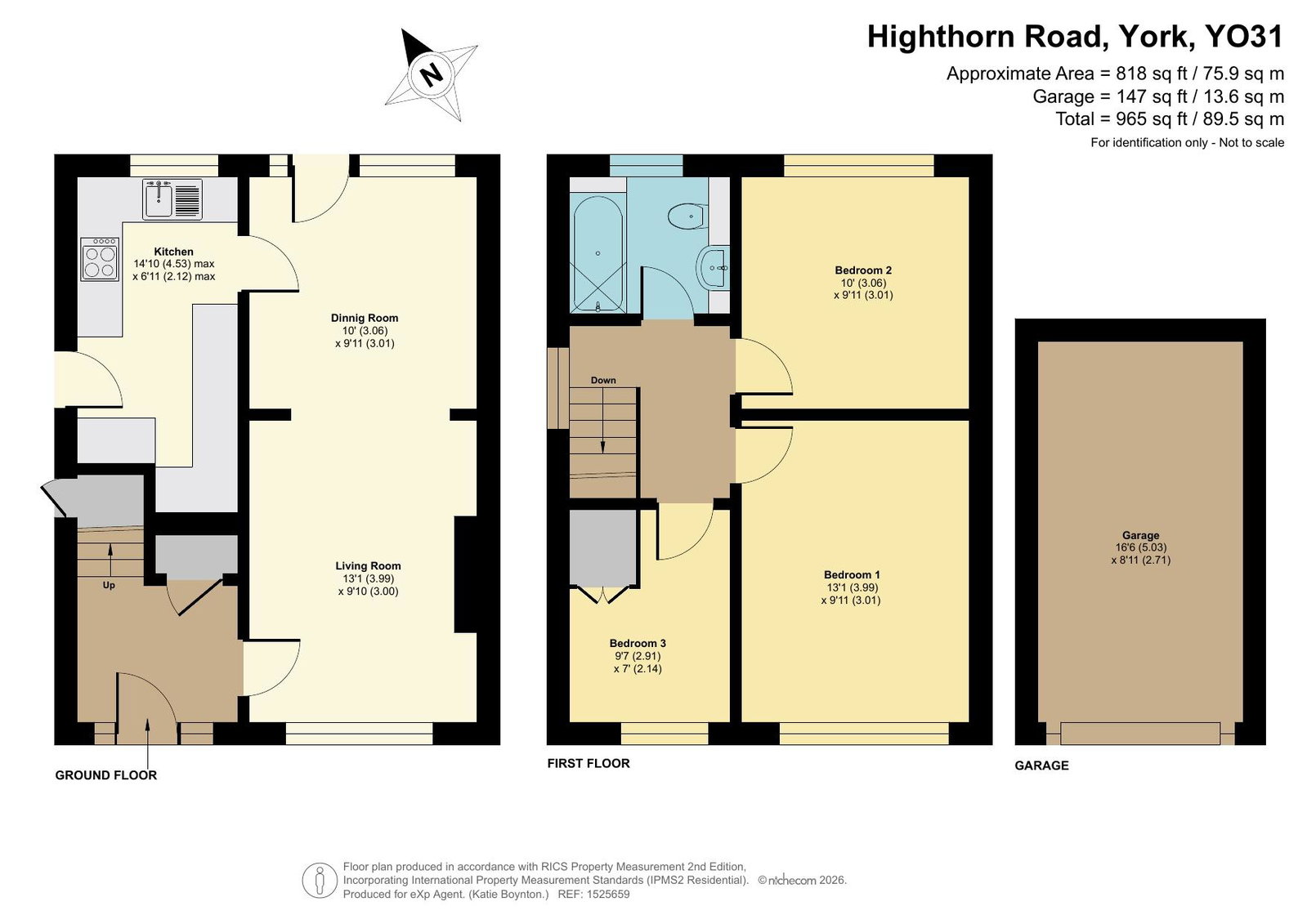 3, Highthorn Road, York floorplan