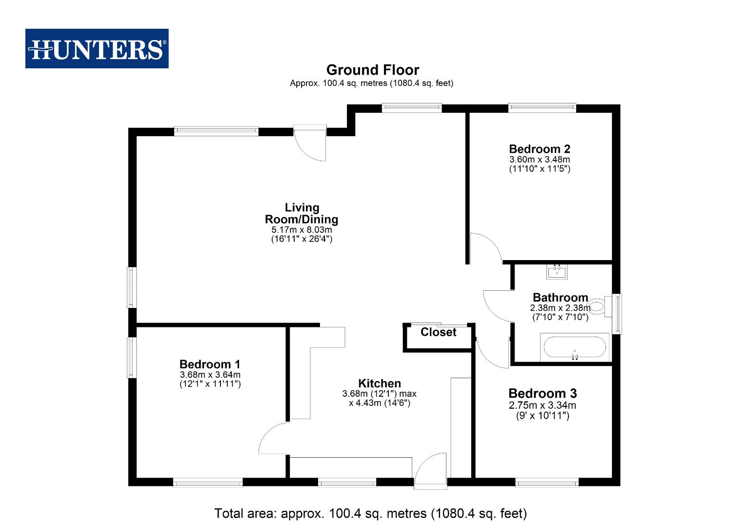 2, Simpsons Lane, Knottingley floorplan