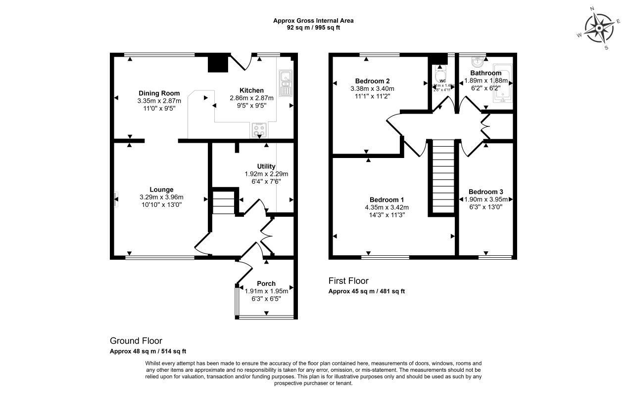 16, Stonecliffe Gardens, Leeds floorplan