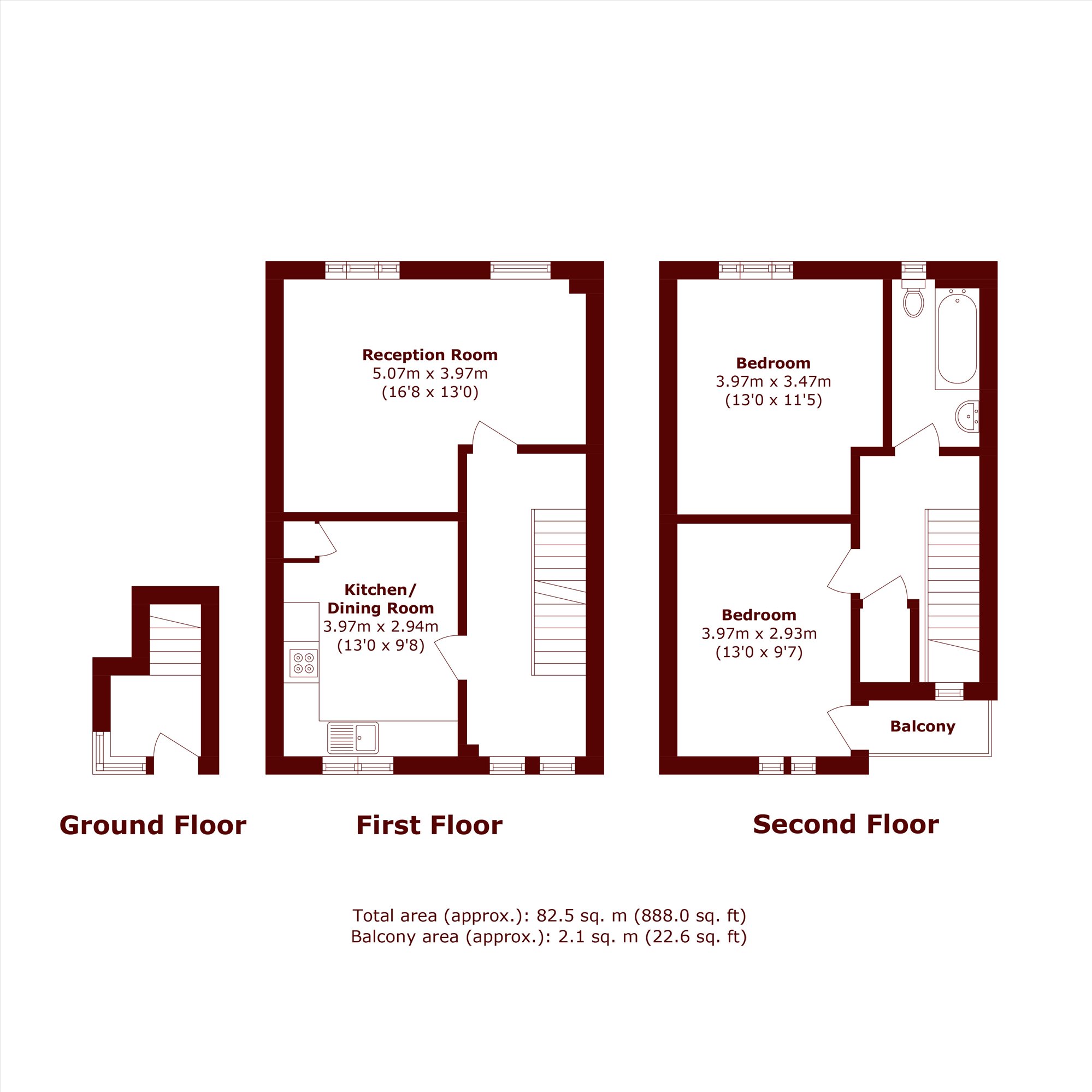86, St. Ervans Road, London floorplan