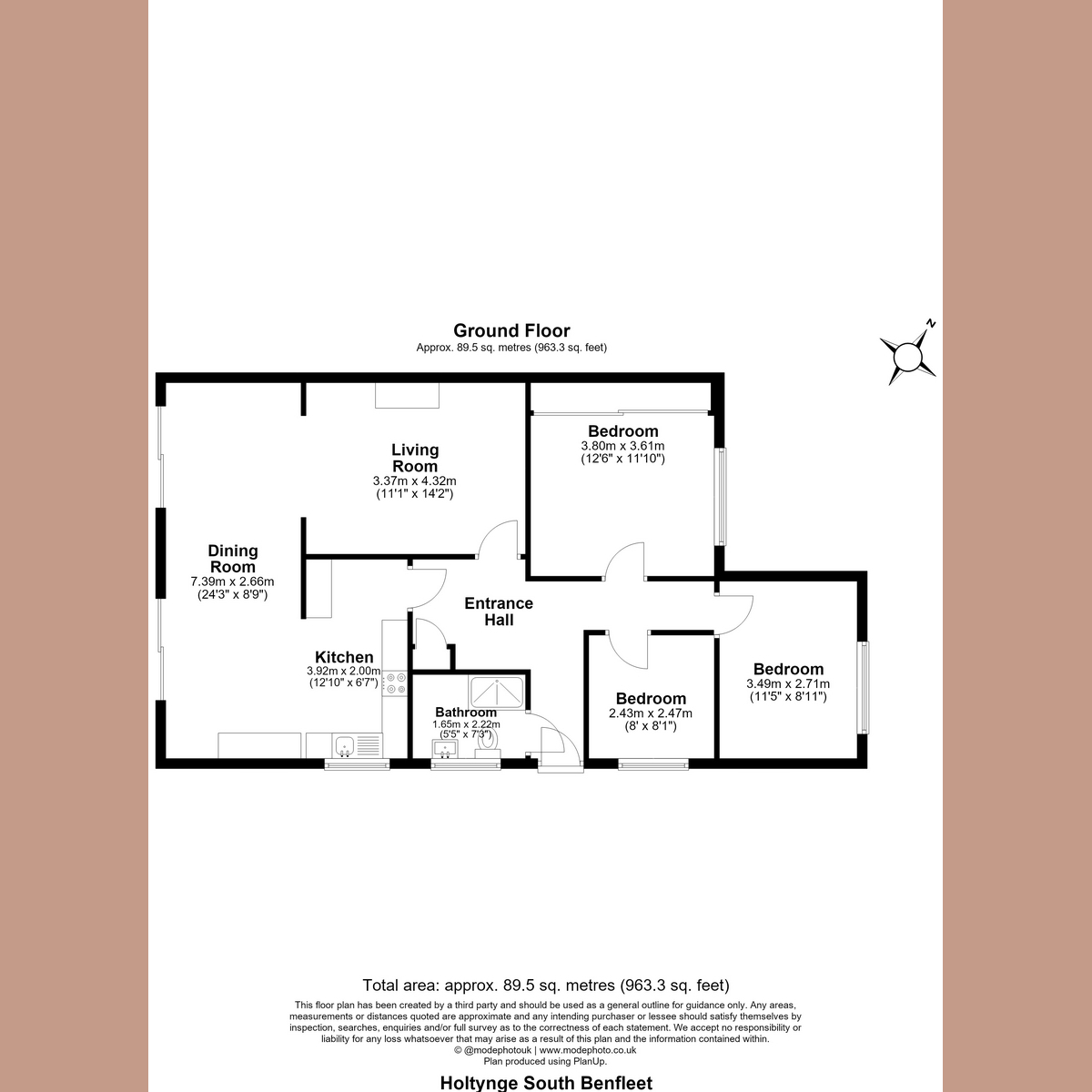 Holtynge, Benfleet floorplan