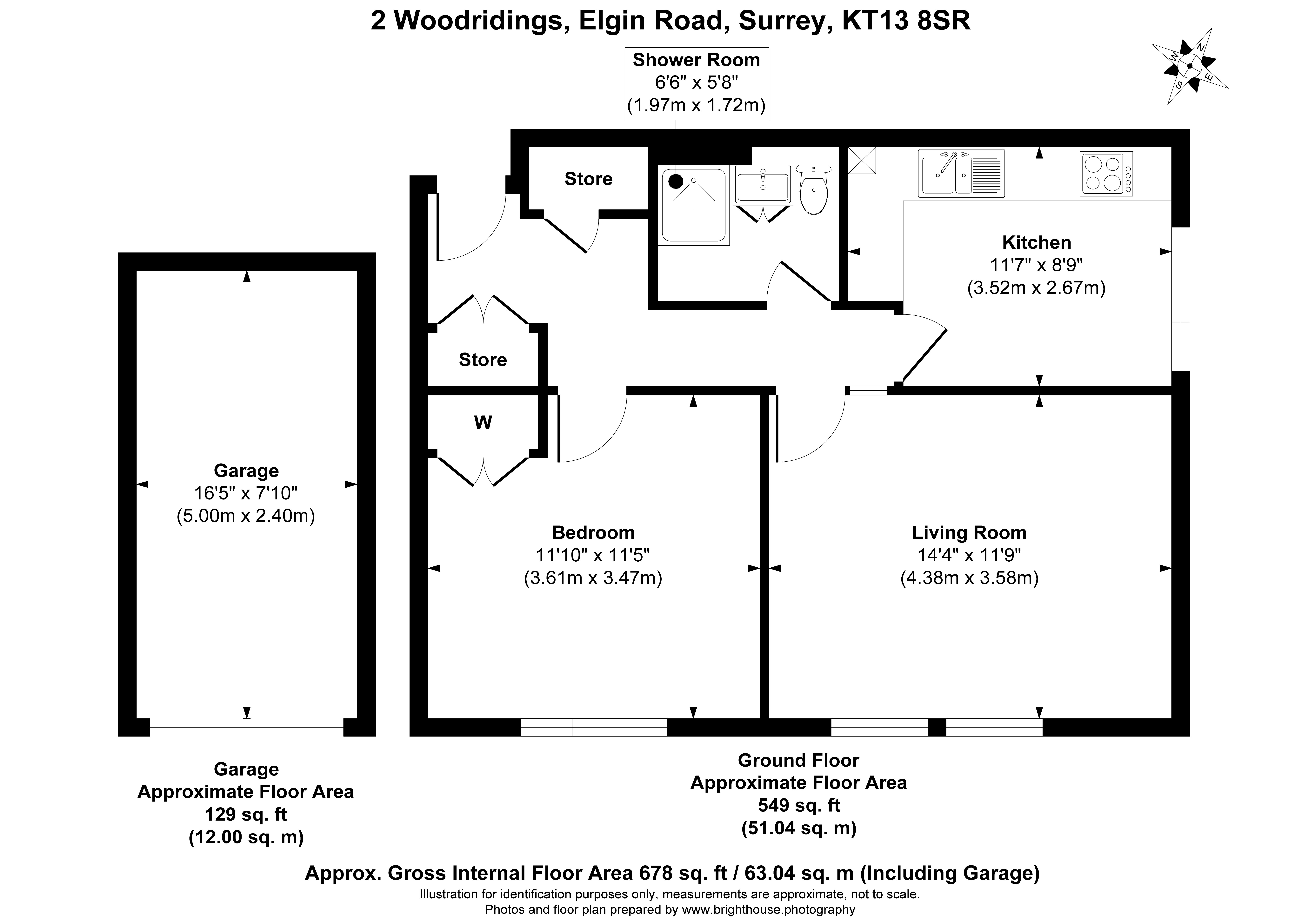 2, Woodridings, Weybridge floorplan