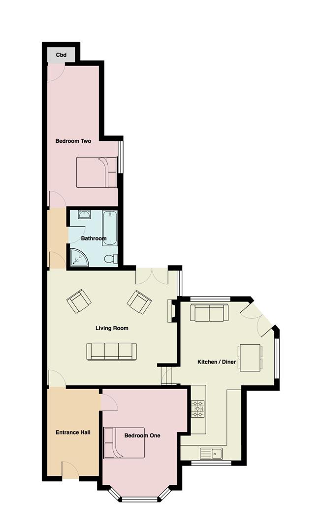 2 Bedrooms Flat for sale in Lonsdale Road, Hest Bank, Lancaster LA2
