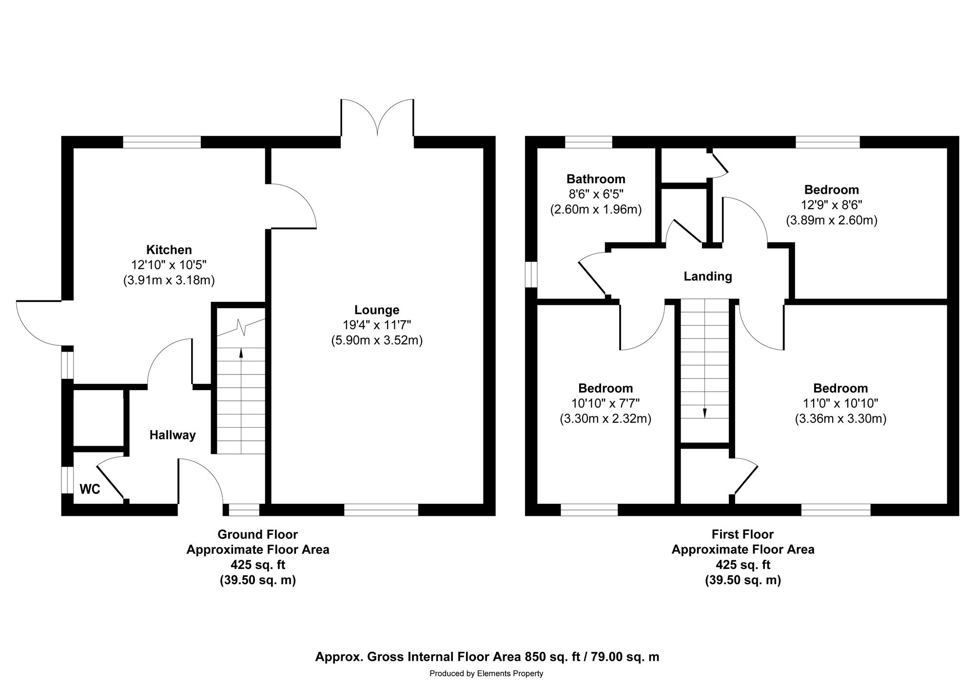 Whitegate Vale, Nottingham floorplan