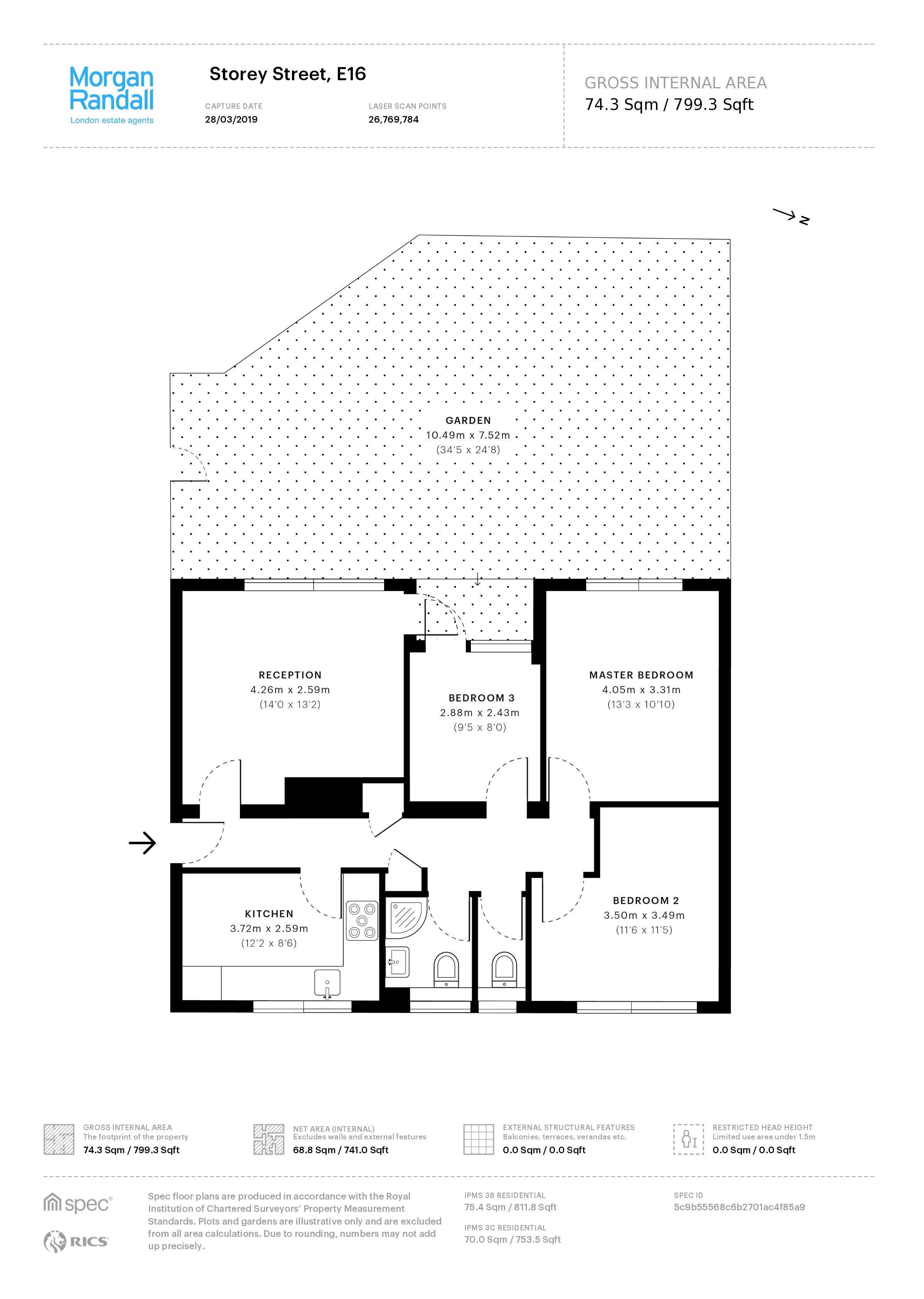 3 Bedrooms Flat for sale in Storey Street, London E16