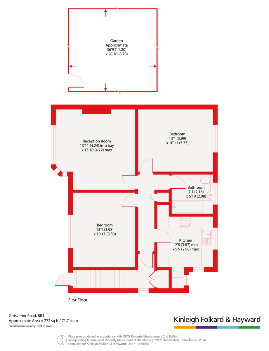 50, Grosvenor Road, Kent floorplan