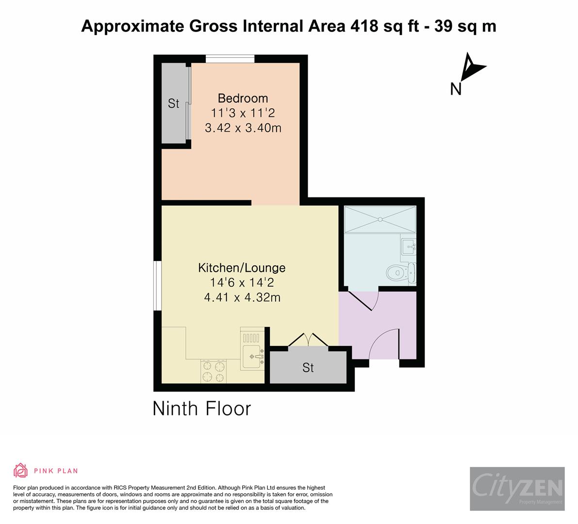 410 Union Court, 2 Fauna Walk, Watford floorplan