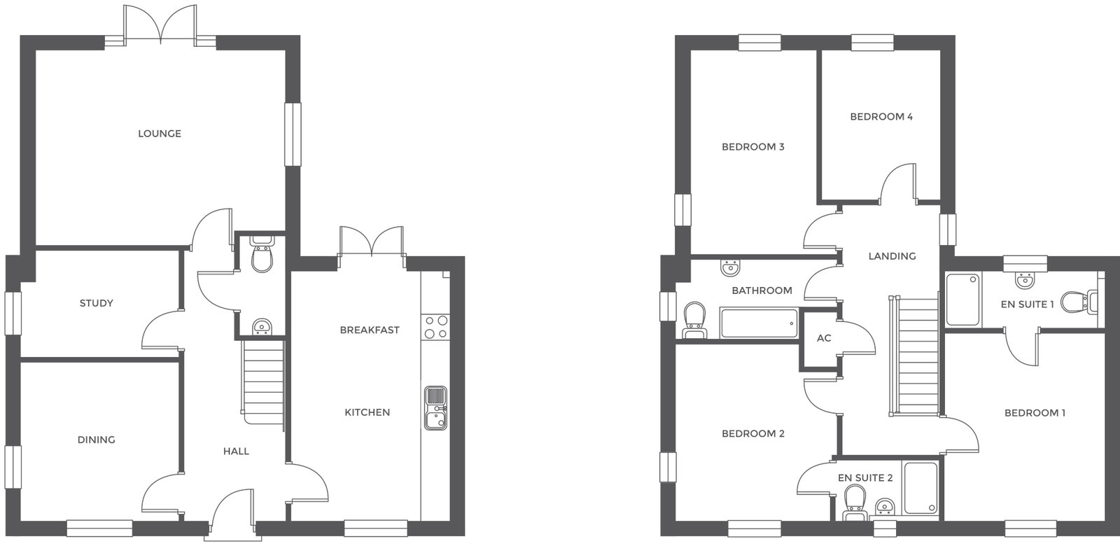 Plot 131 The Porcester, Acresford Park, Rugeley floorplan