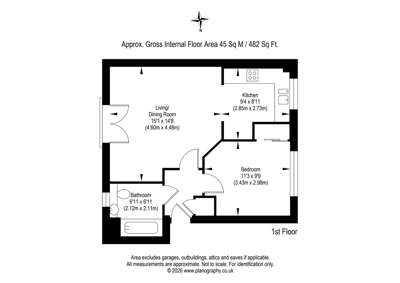 16/2, Dolphingstone View, Prestonpans floorplan