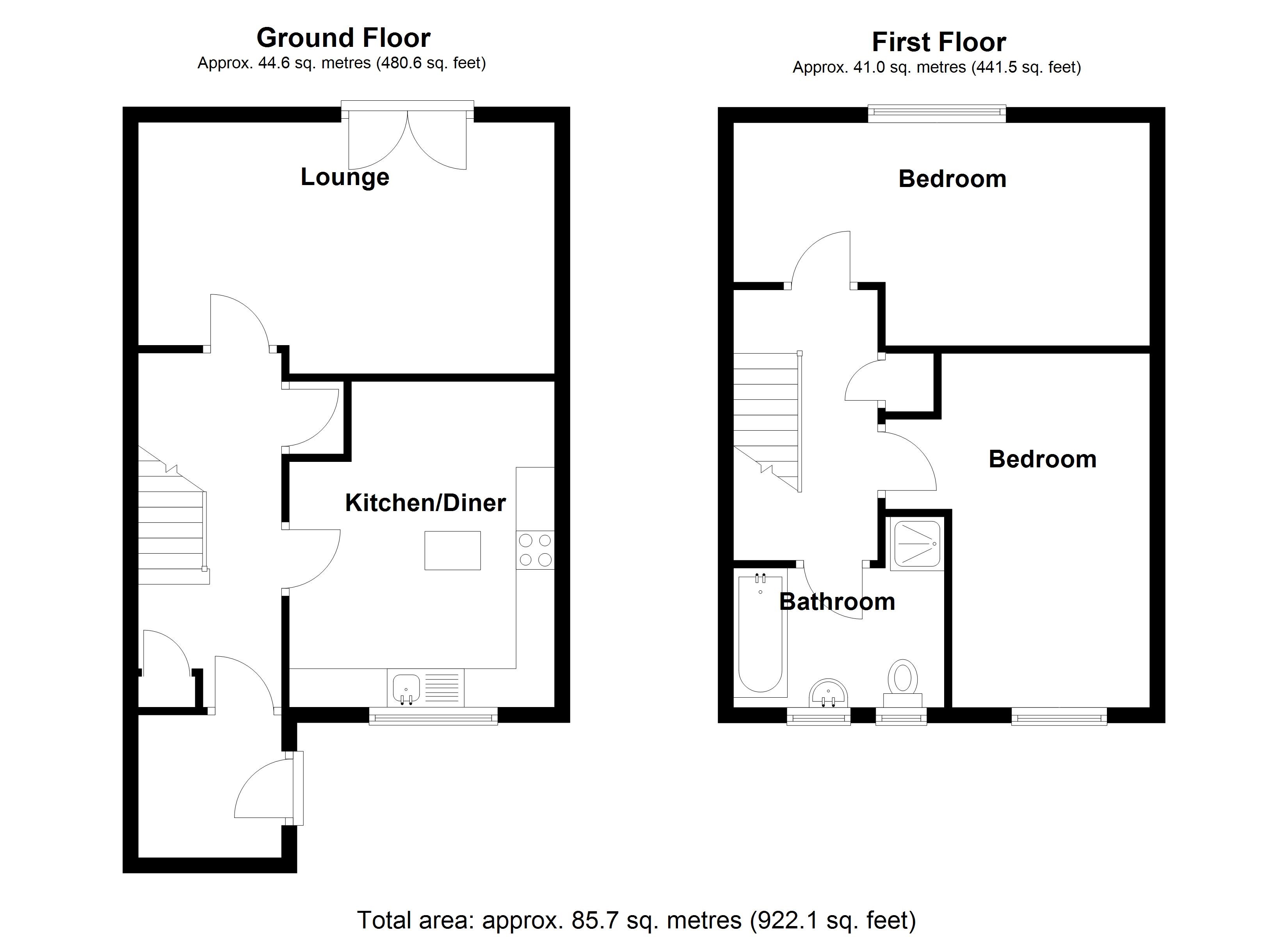 20, Prince Charles Close, Birmingham floorplan