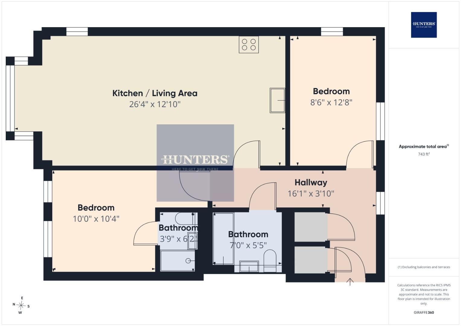 Flat 5, Davis Court, Biscoe Way, Wokingham floorplan