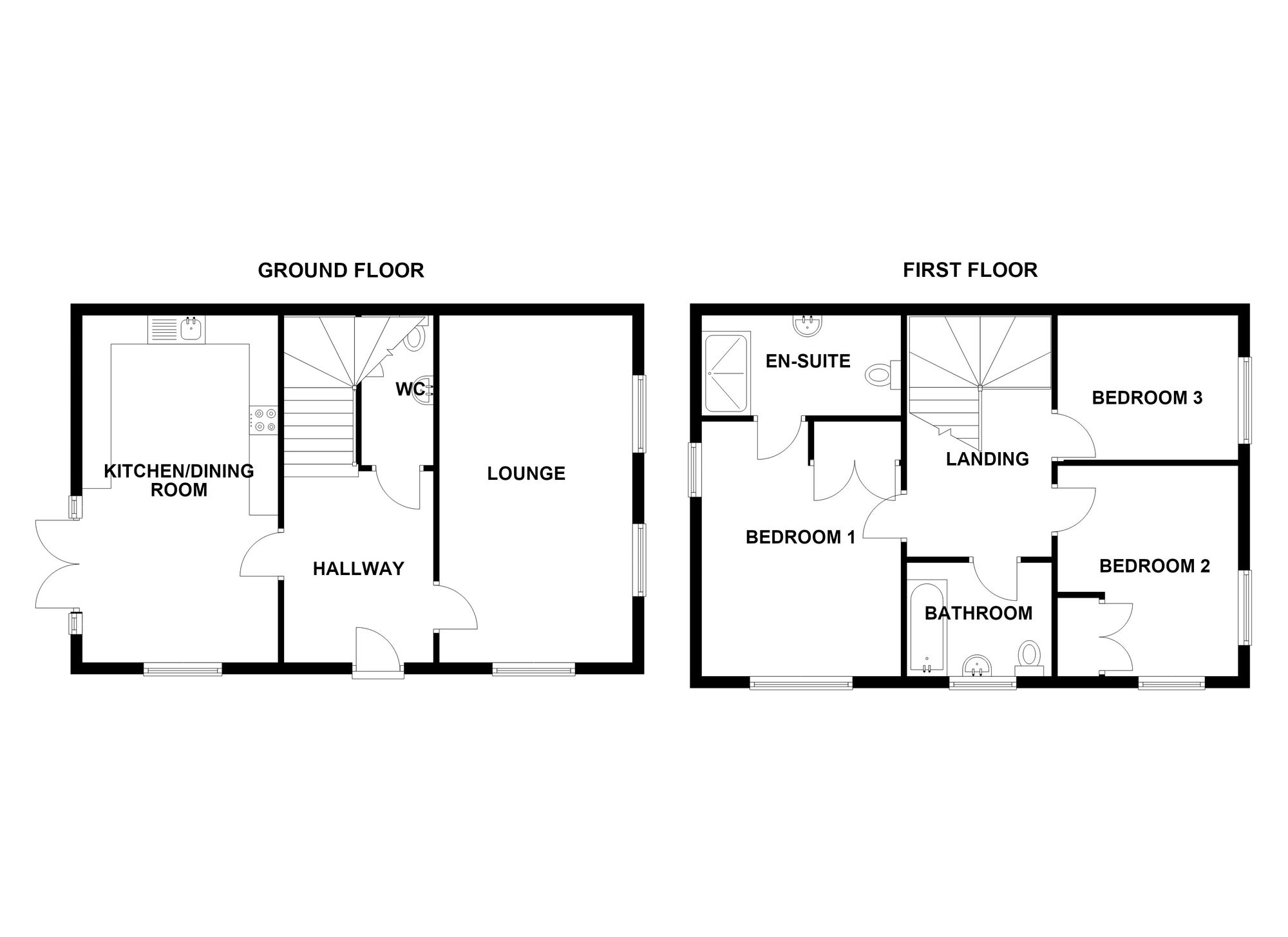 38 Llys Tre Dwr, Bridgend floorplan