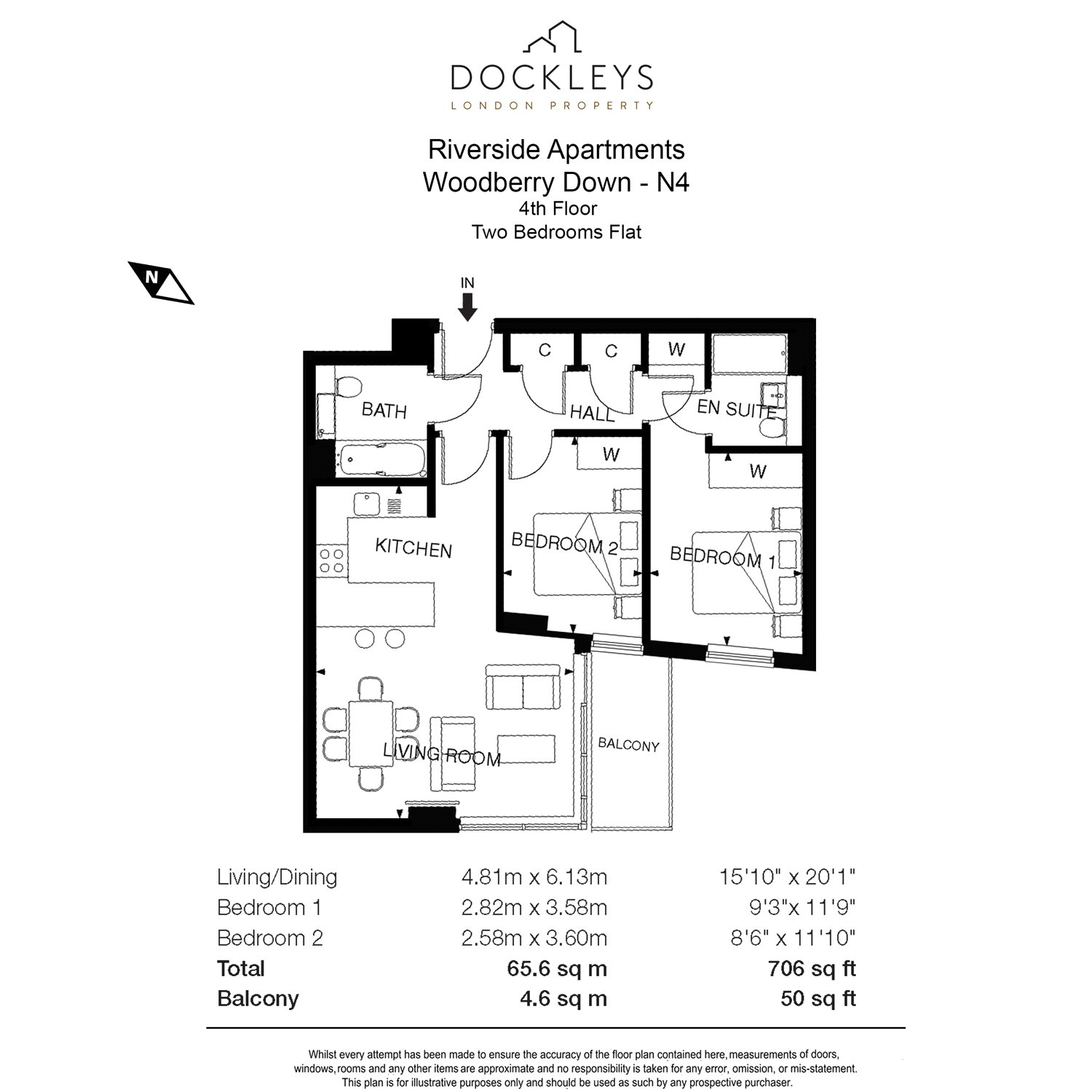 2 Bedrooms Flat to rent in Riverside Apartments, Goodchild Road, Woodberry Down, London N4