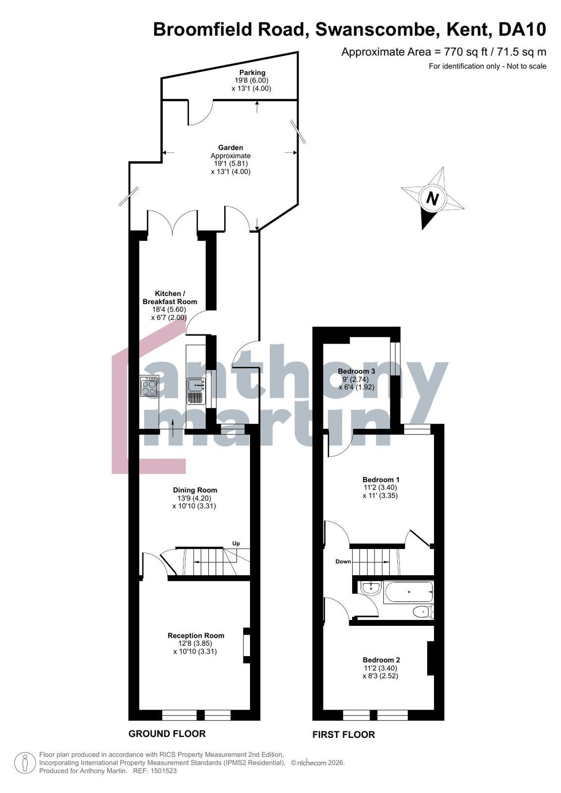 19, Broomfield Road, Kent floorplan