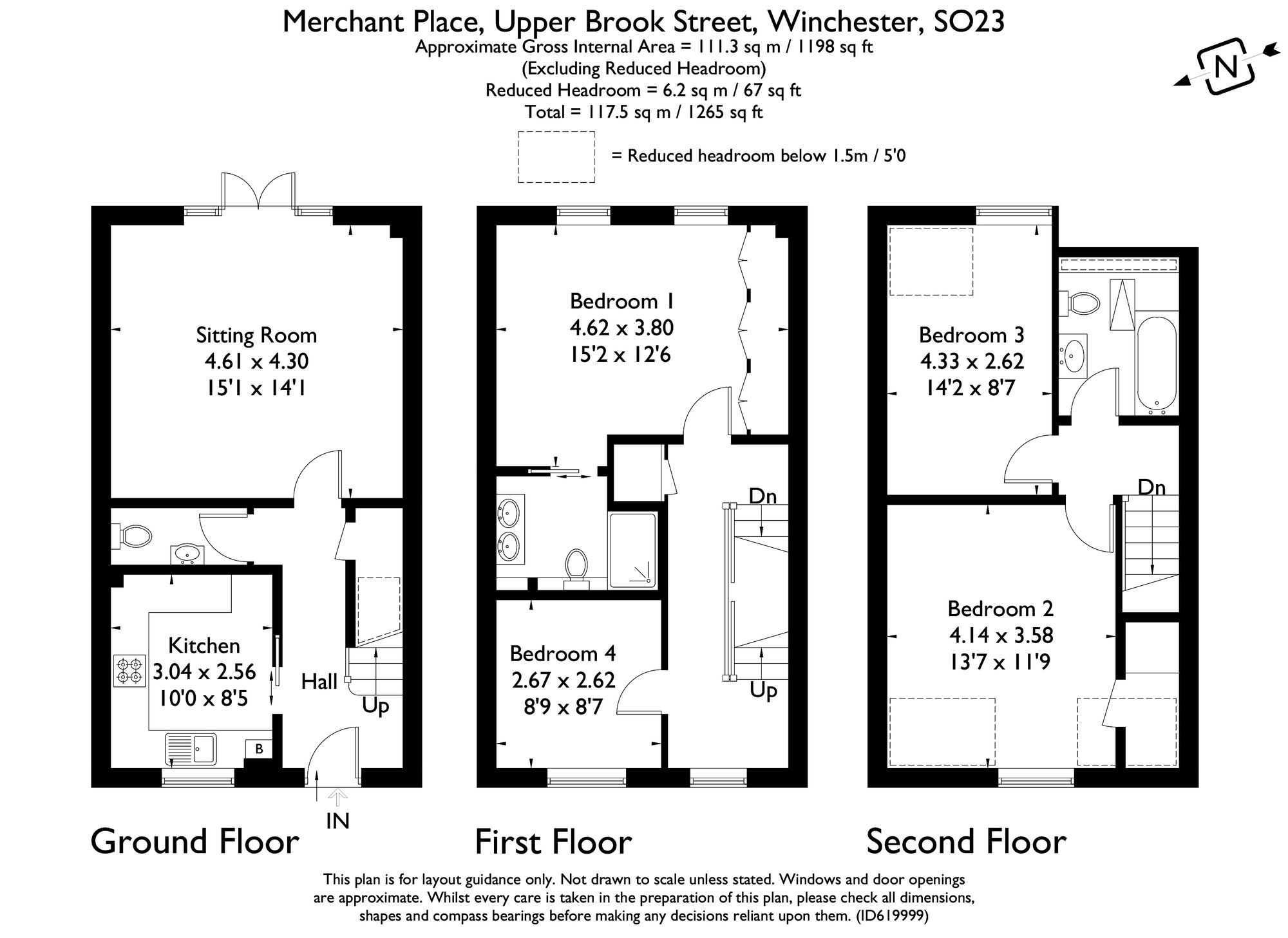 2 Merchants Place Upper Brook Street, Winchester floorplan