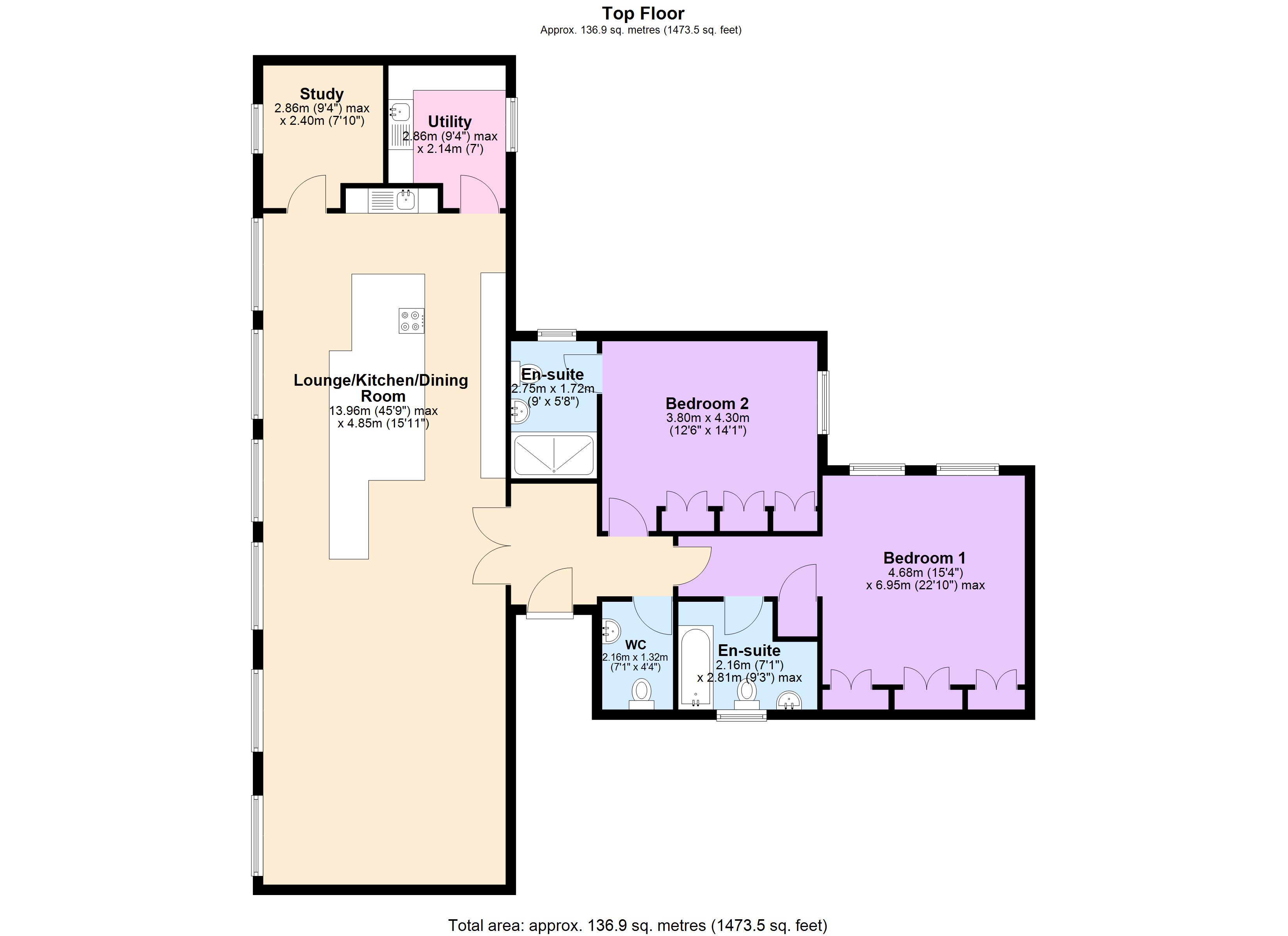 Apt 3 St Pauls House,, 21-23 St. Pauls Square, Birmingham floorplan