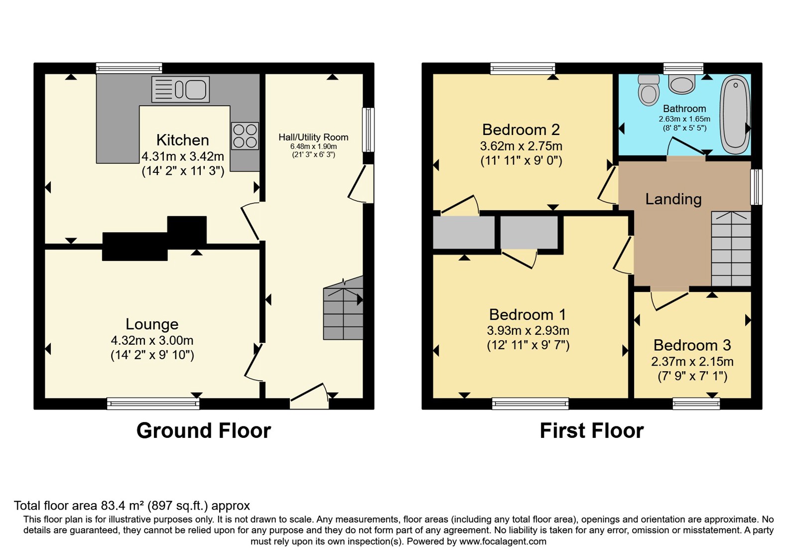 11, Chy An Gweal Estate, Penzance floorplan