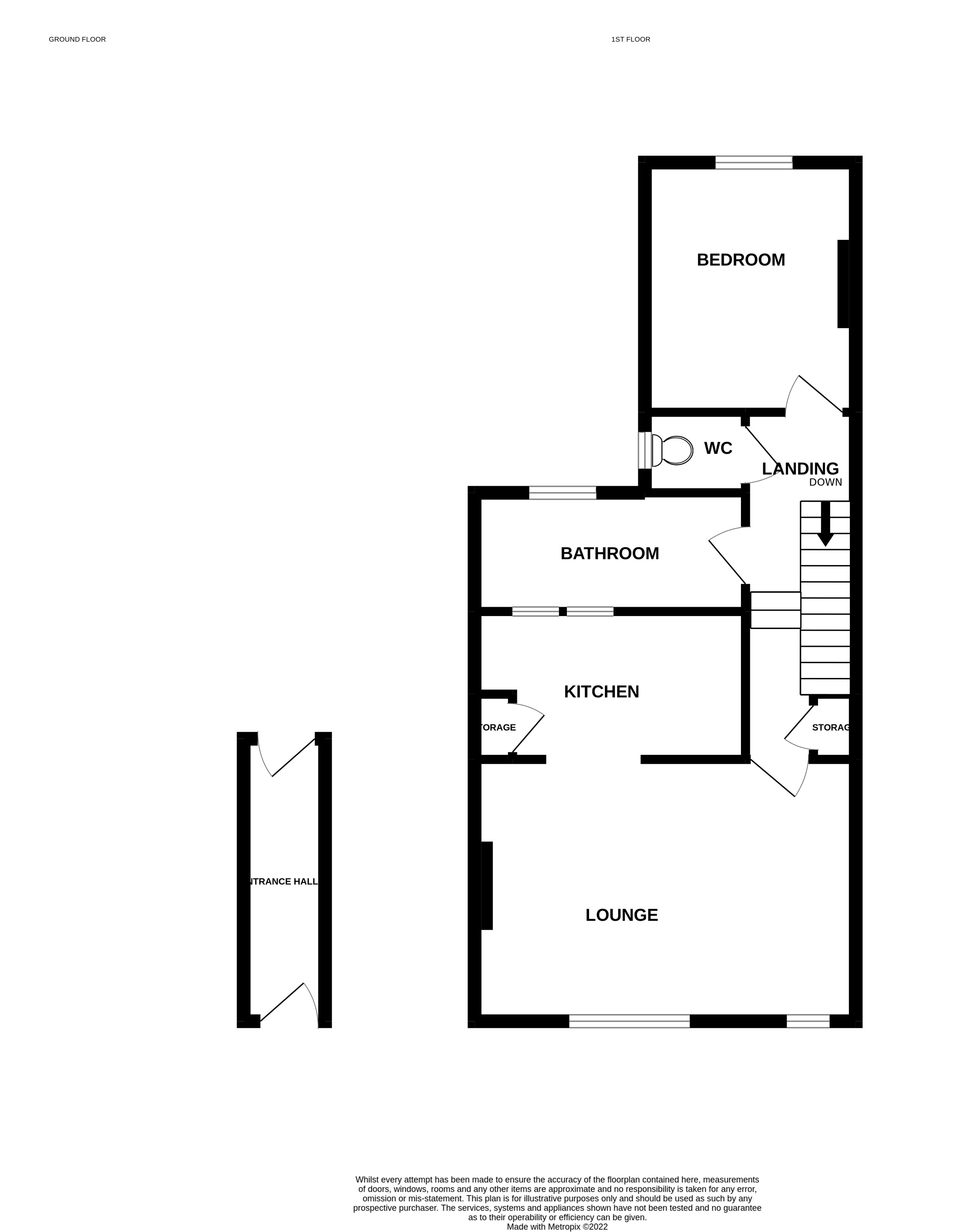First Floor Flat, 13 Queen Street, Worthing floorplan