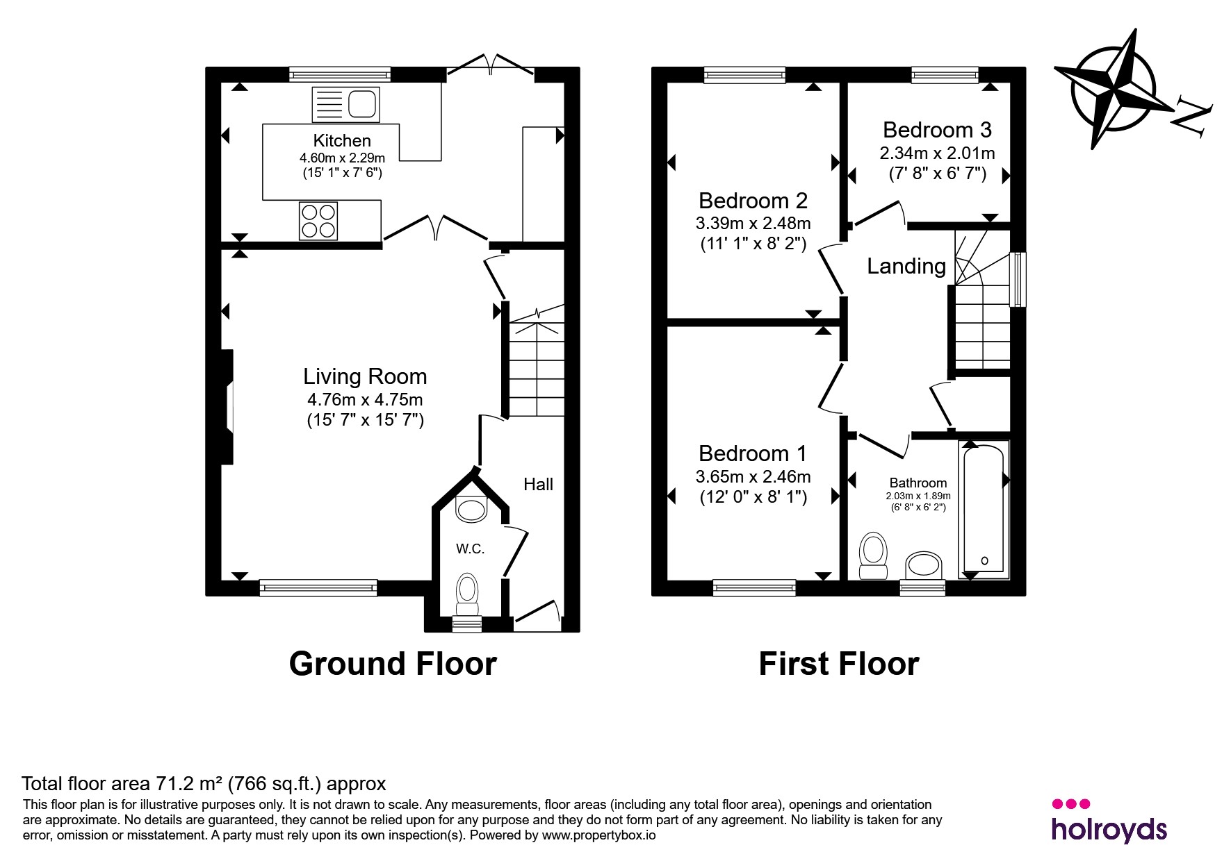 5, New Stead Rise, Keighley floorplan
