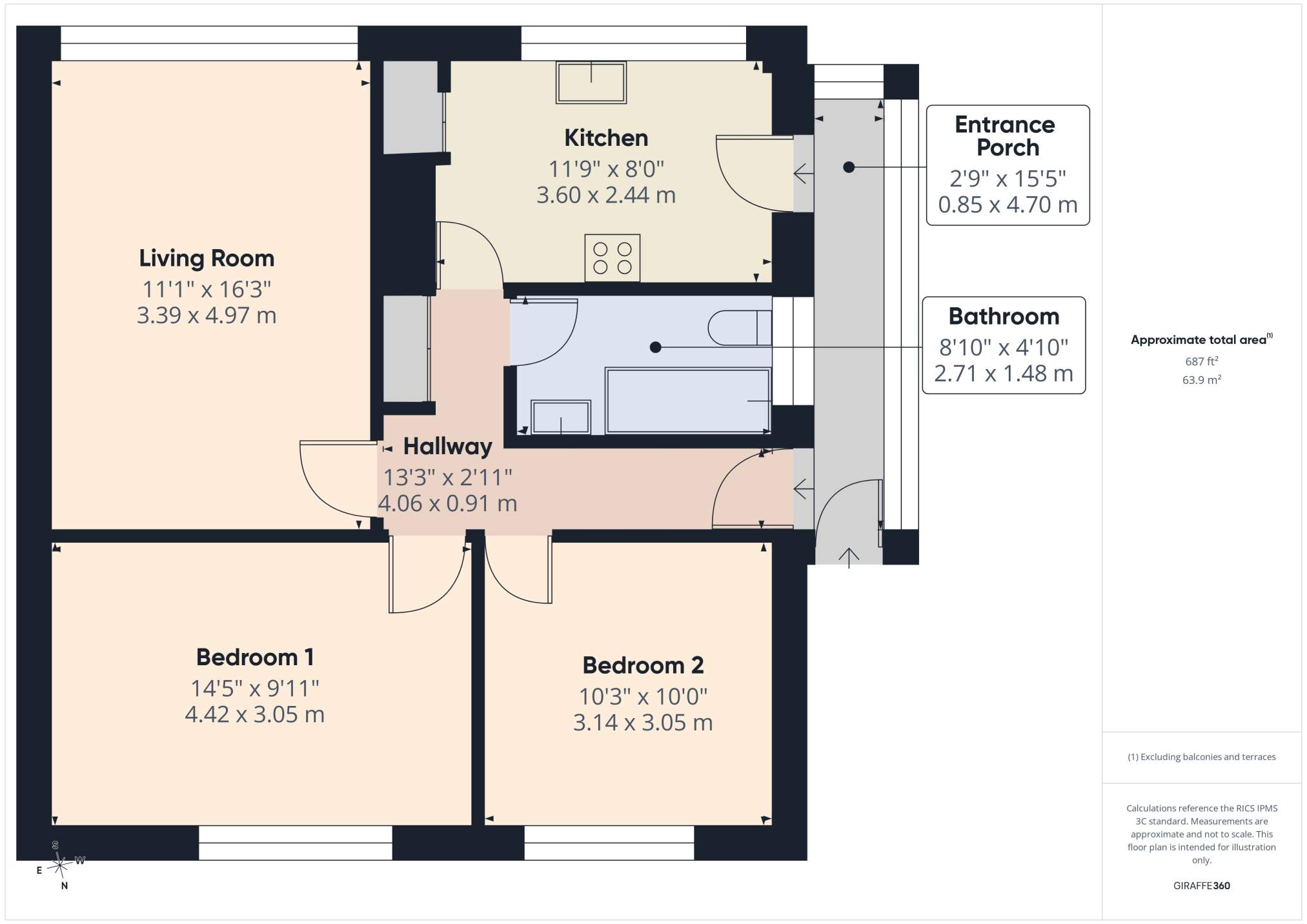 Heol Briwnant, Rhiwbina floorplan