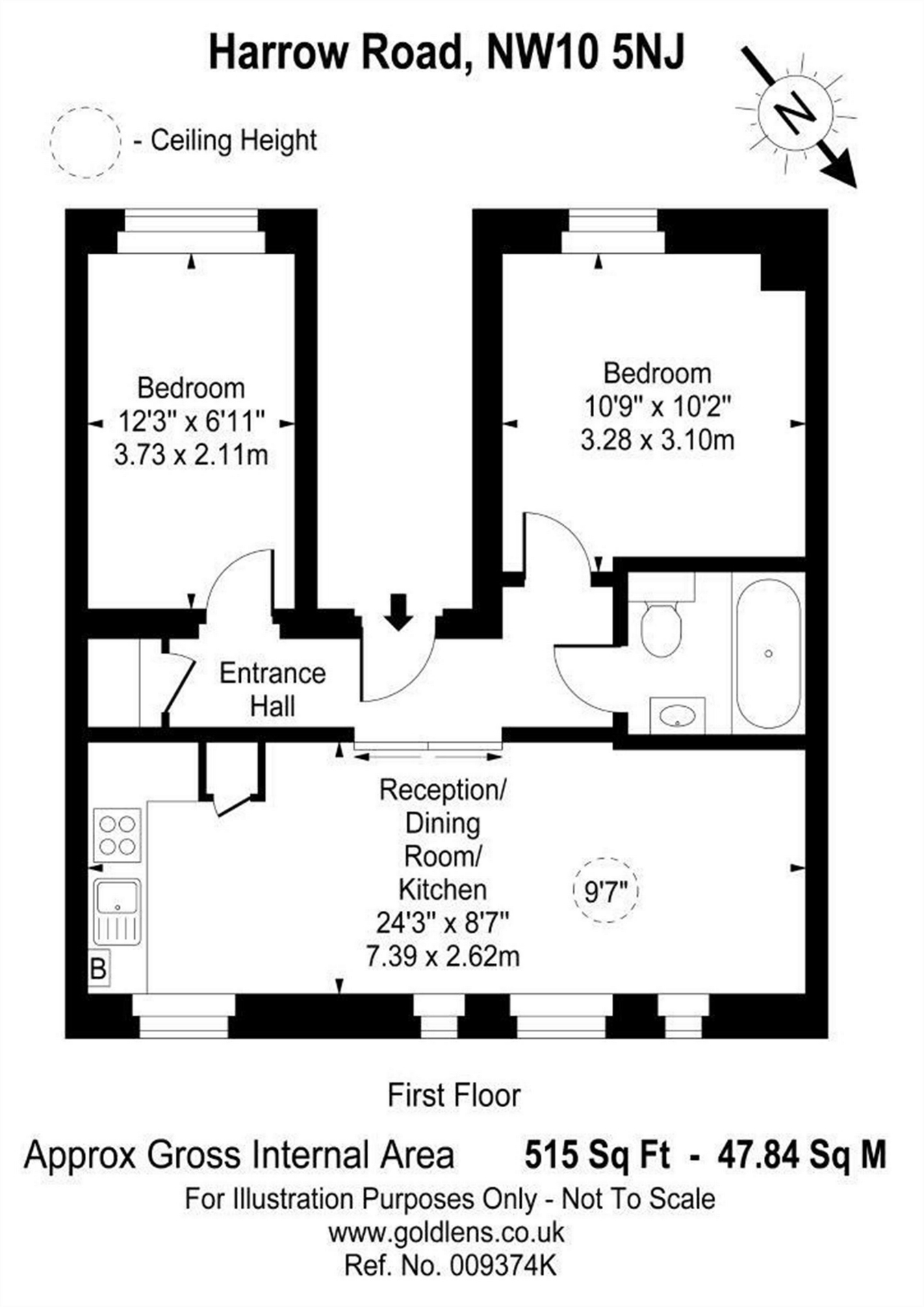 2 Bedrooms Flat for sale in Harrow Road, London NW10