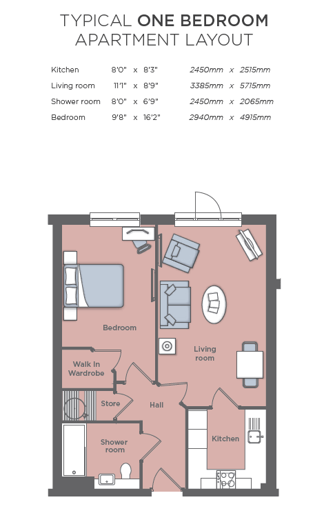 Apartment 16, Baker Lodge, High Street, Staplehurst floorplan