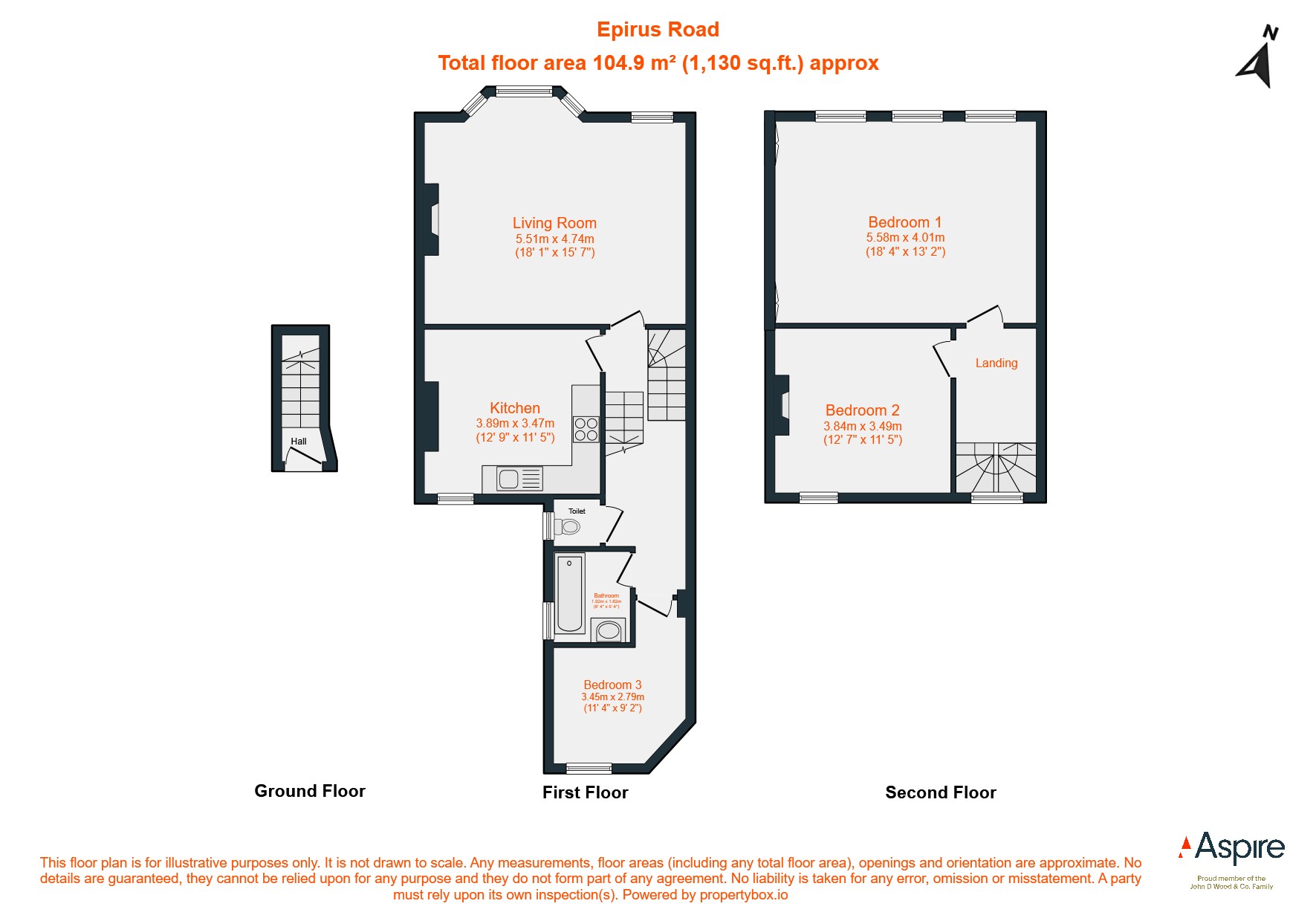 Epirus Road, London floorplan