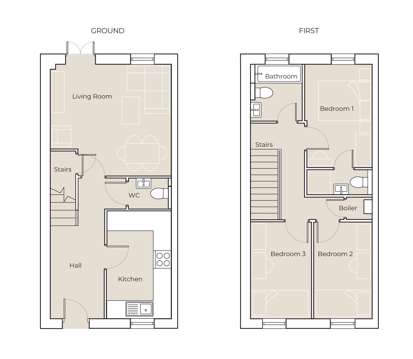Plot 26 The Stanton, Bloomfield View, 14, Bloomfield Road, Tipton floorplan