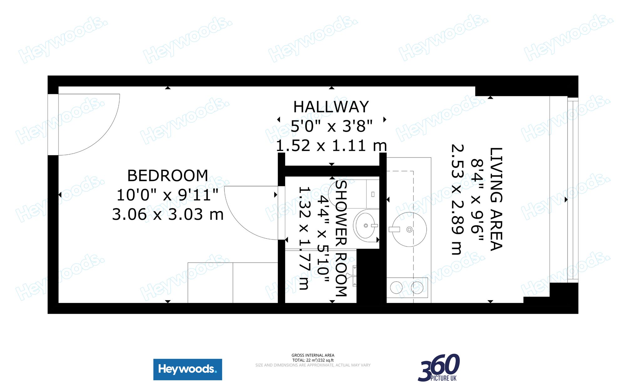 Flat 141, Keele House, Newcastle floorplan