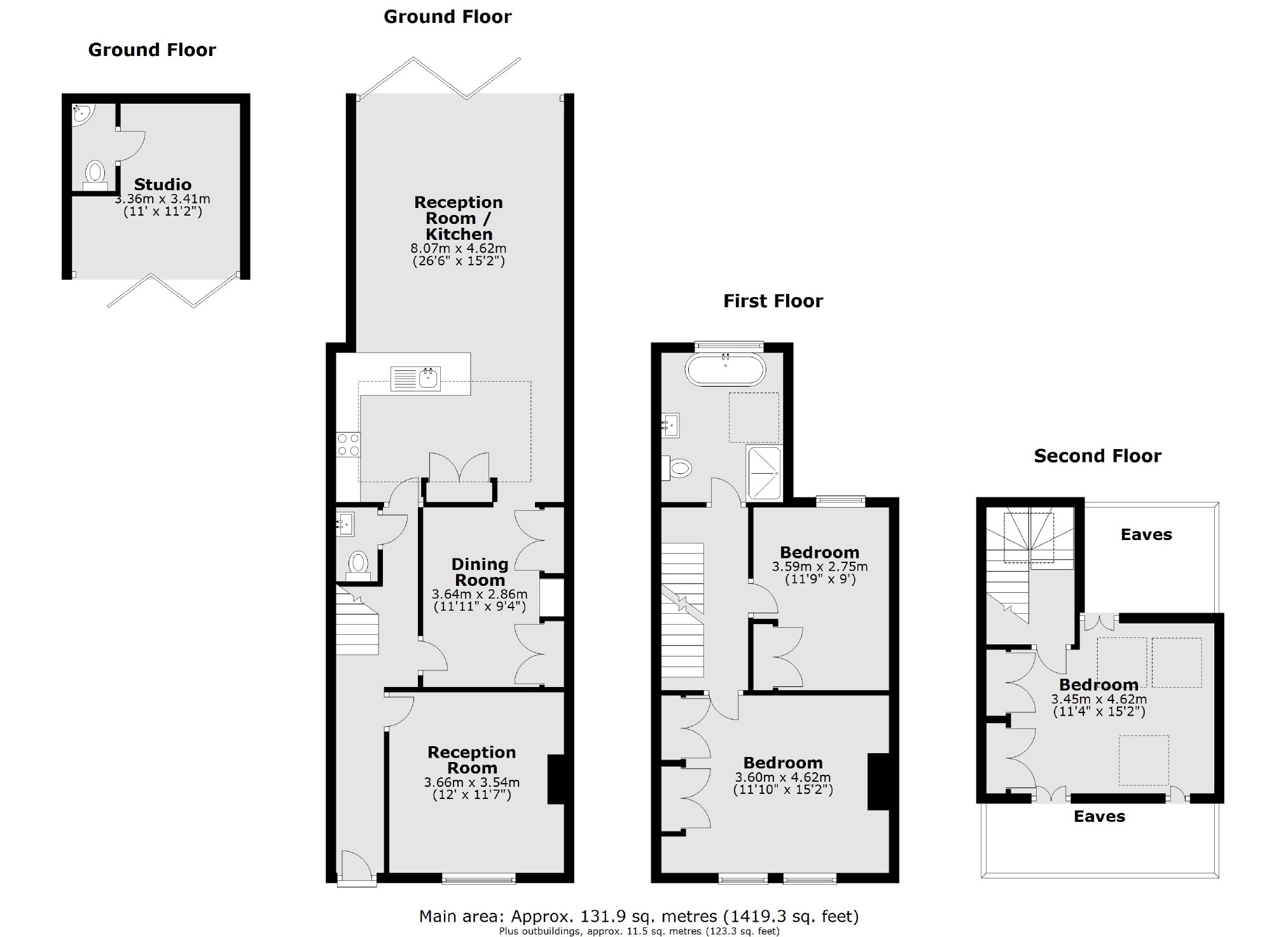 26, Albert Road, Teddington floorplan