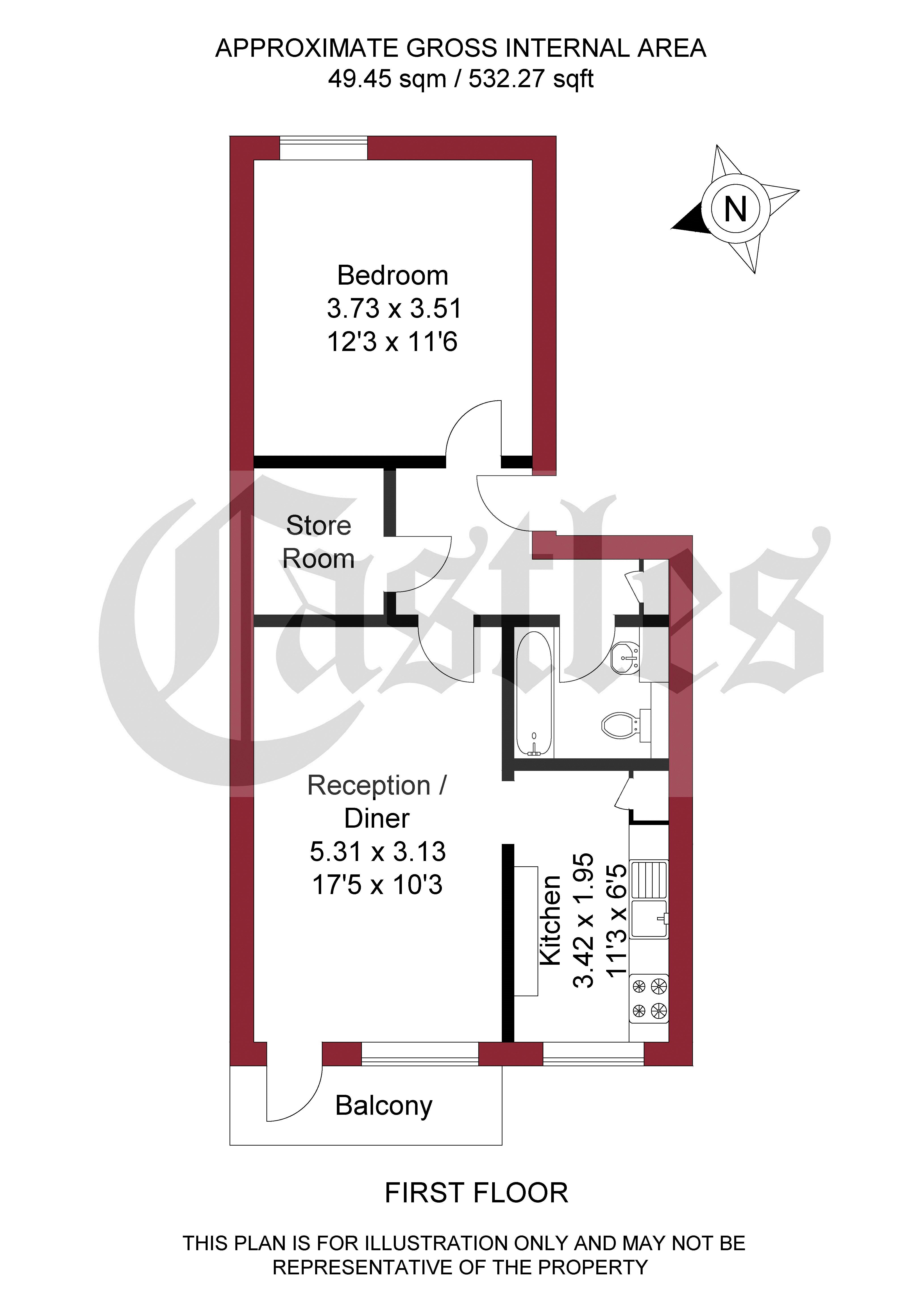 1 Bedrooms Flat for sale in Geldeston Road, London E5